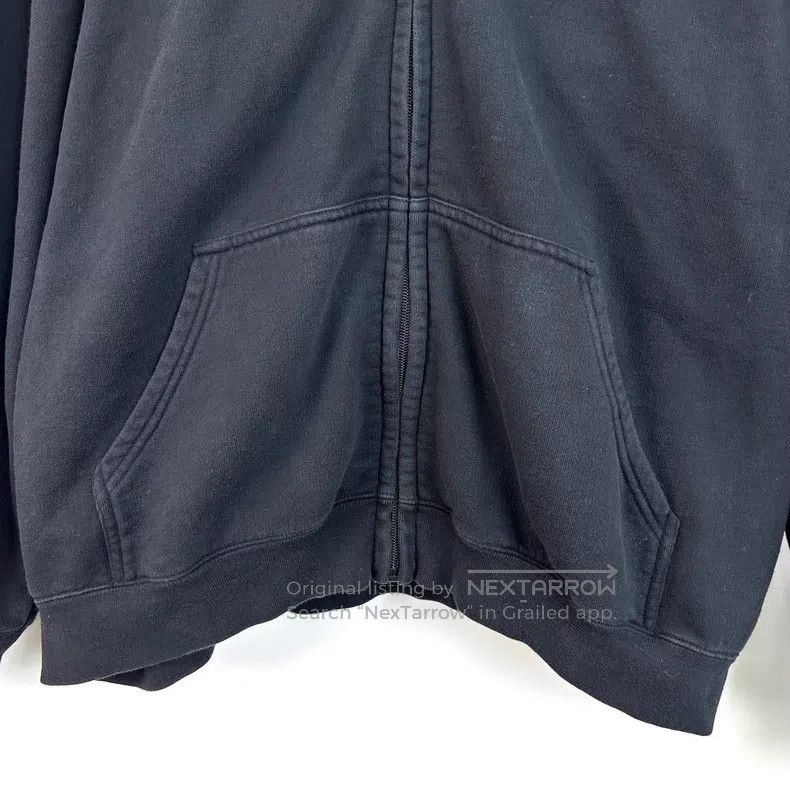 Balenciaga Balenciaga Black Embroidered Logo Zip-Up Hooded Sweater Size US XS / EU 42 / 0 - 7 Thumbnail