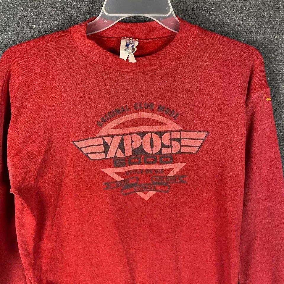 Logo 7 × Vintage Vintage Sweatshirt Women's Large Pullover Original Club Mode Size L / US 10 / IT 46 - 2 Thumbnail