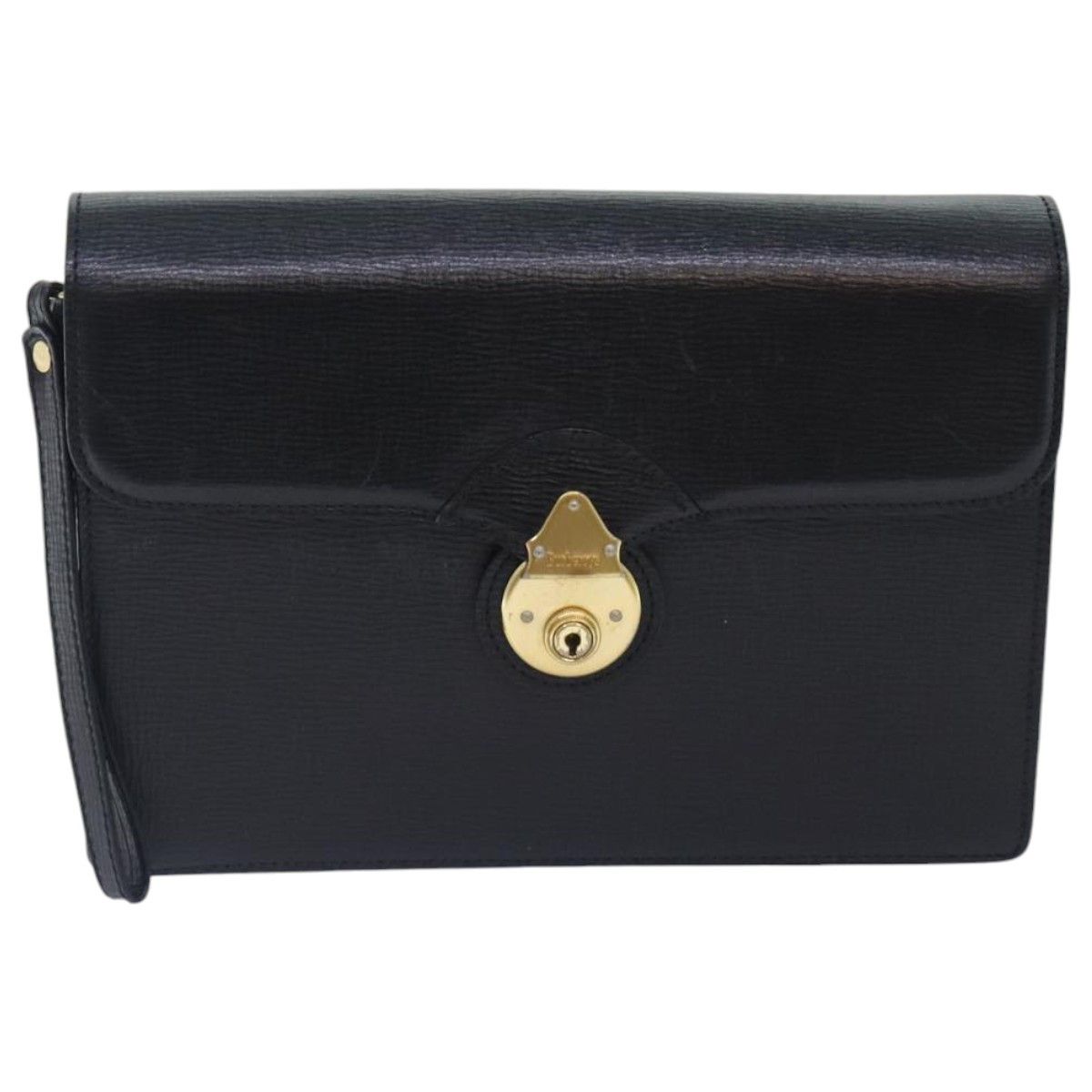 Burberry Black Leather Clutch Bag (Pre-Owned) Size ONE SIZE - 1 Thumbnail