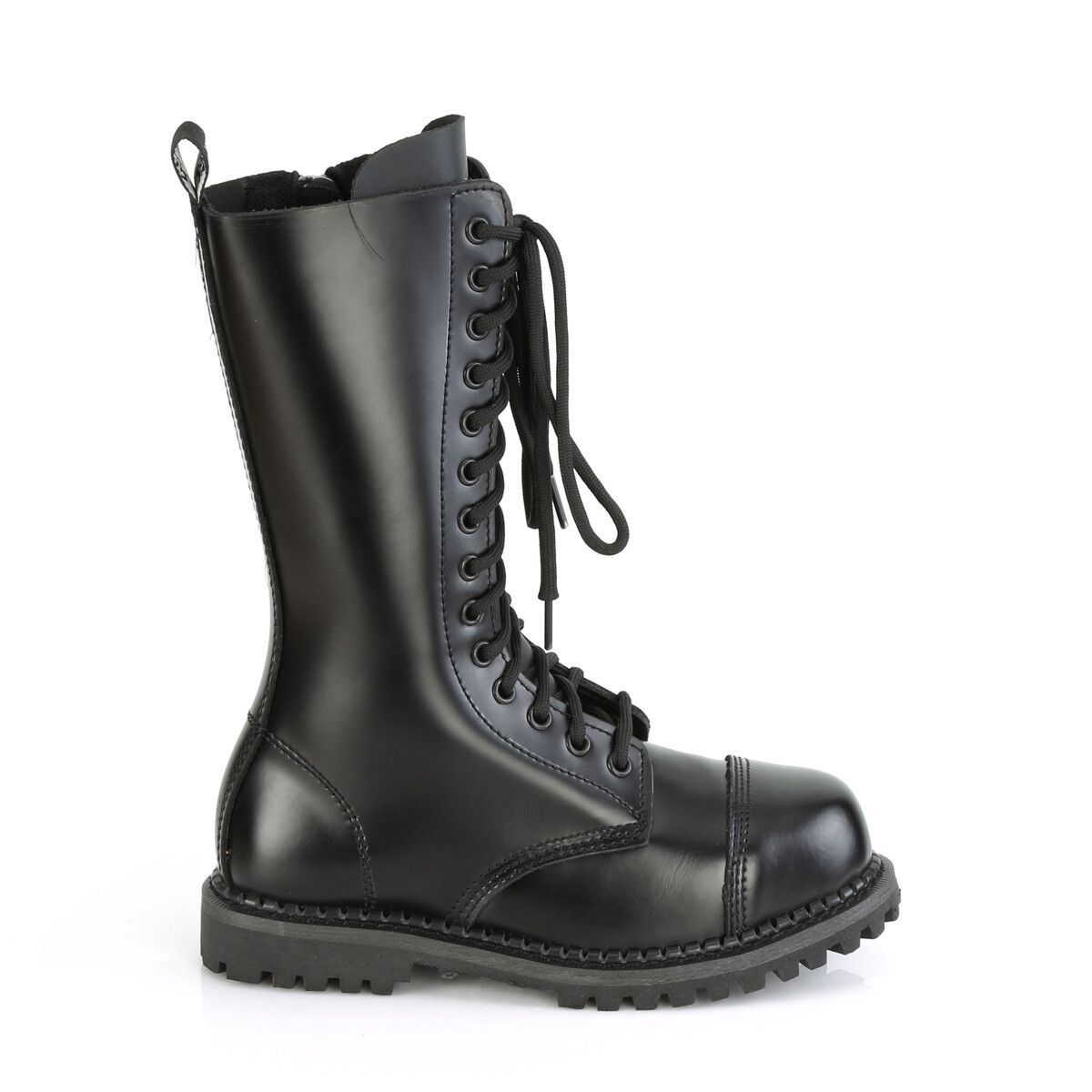 Demonia Cult DEMONIA Riot 14 Goth Combat Biker Steel Toe Ankle Boots Blac Size US 8 / EU 41 - 1 Thumbnail