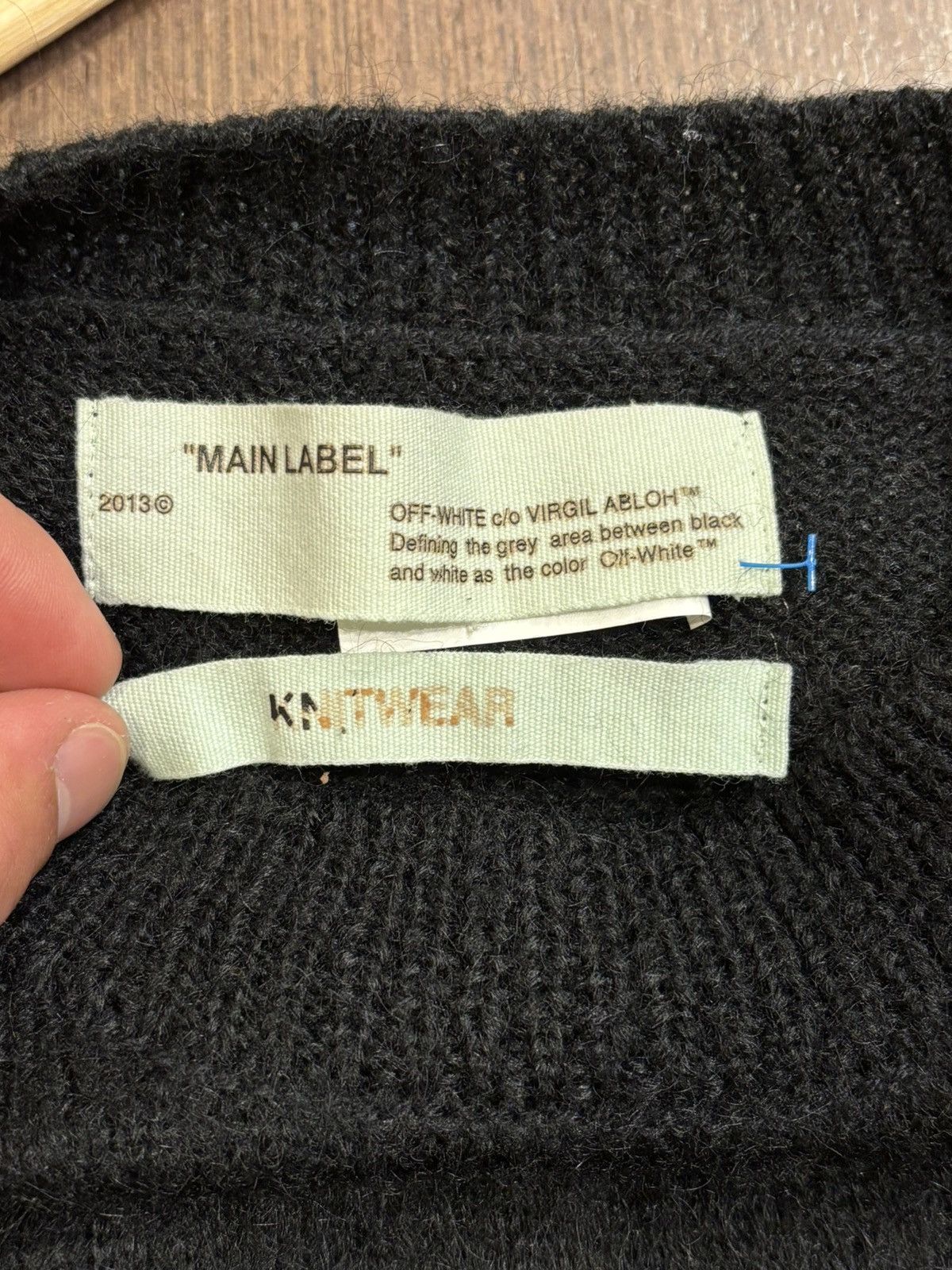 Off-White Off-White Blue Pink Gradient Knit Sweater Size US M / EU 48-50 / 2 - 3 Thumbnail
