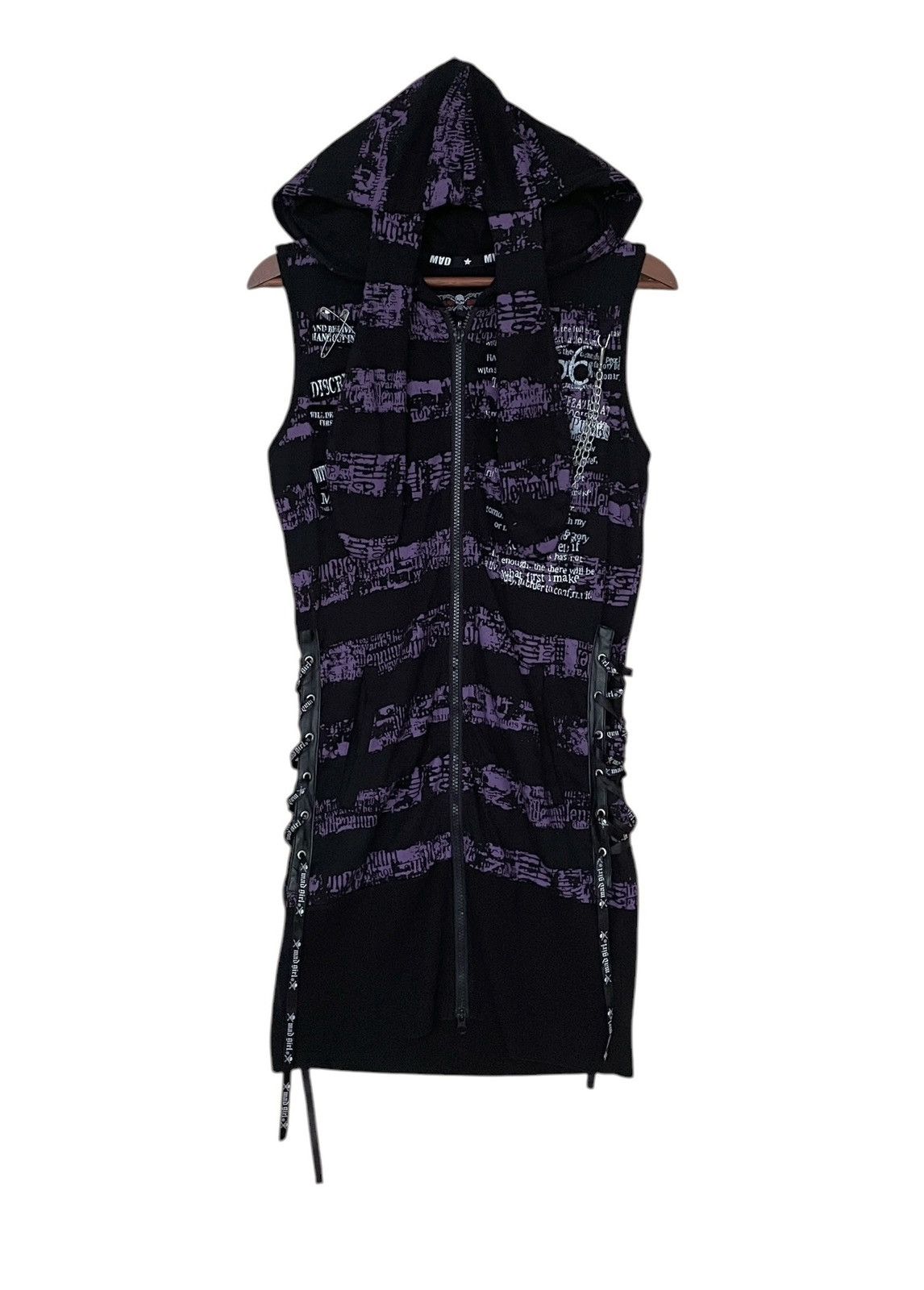 Japanese Brand Vintage Brand Mad Punks Sleeveless Cat Ear Hoodie 2000s Size US M / EU 48-50 / 2 - 1 Thumbnail