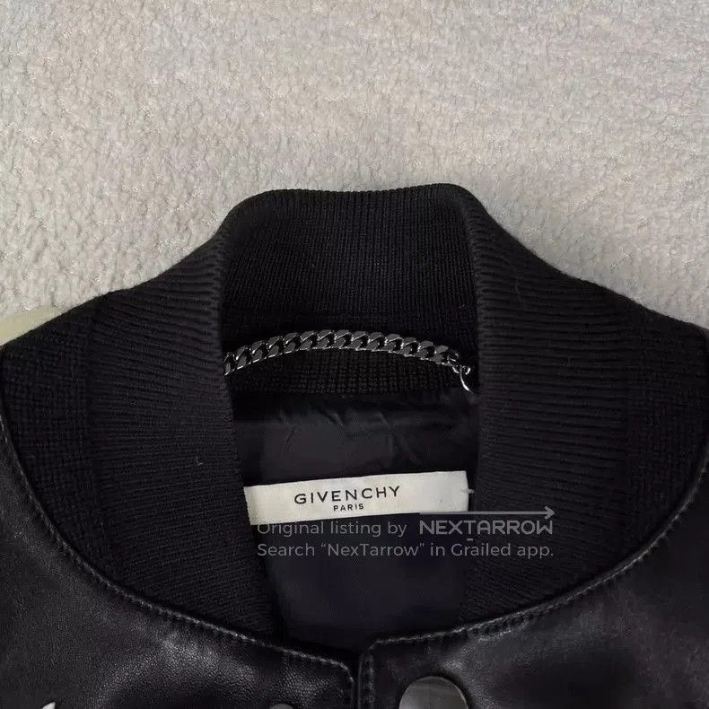 Givenchy Givenchy Stars Leather Baseball Jacket. Size US L / EU 52-54 / 3 - 5 Thumbnail