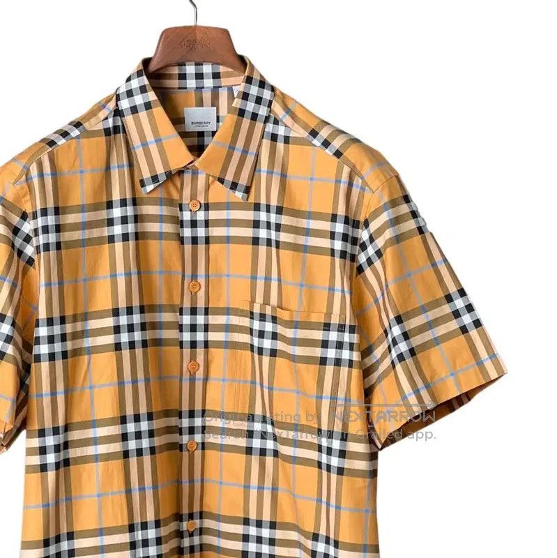 Burberry Burberry Classic Khaki Check Short Sleeve Shirt. Size US XS / EU 42 / 0 - 3 Thumbnail