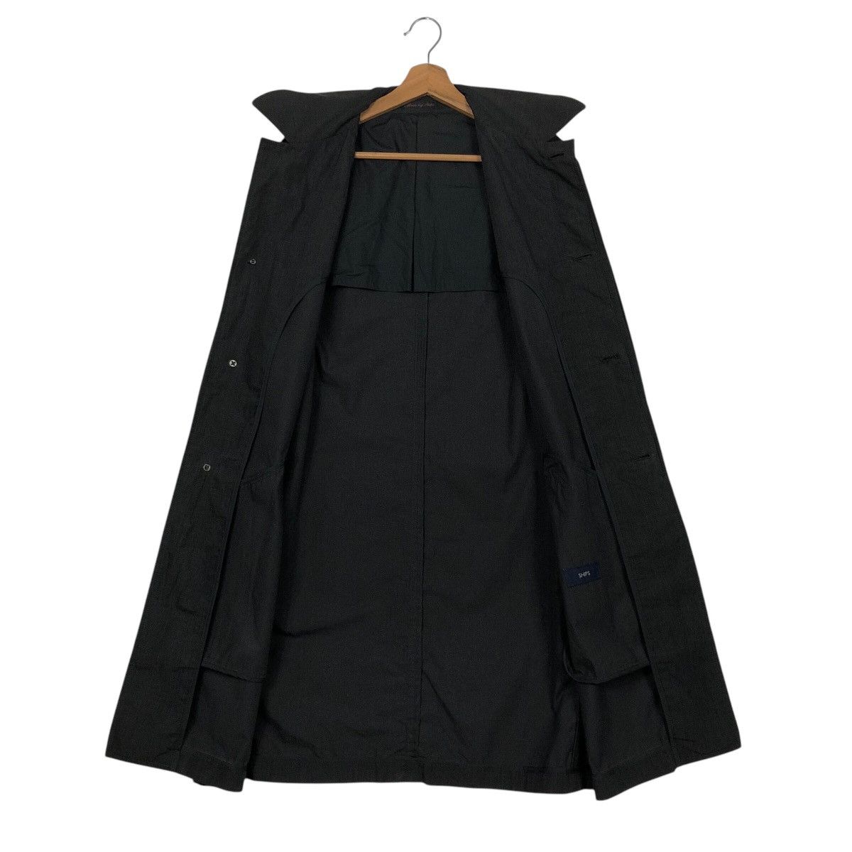Japanese Brand 📌Vintage Long Jacket Rich Black Ships Japan Made Size US L / EU 52-54 / 3 - 15 Thumbnail