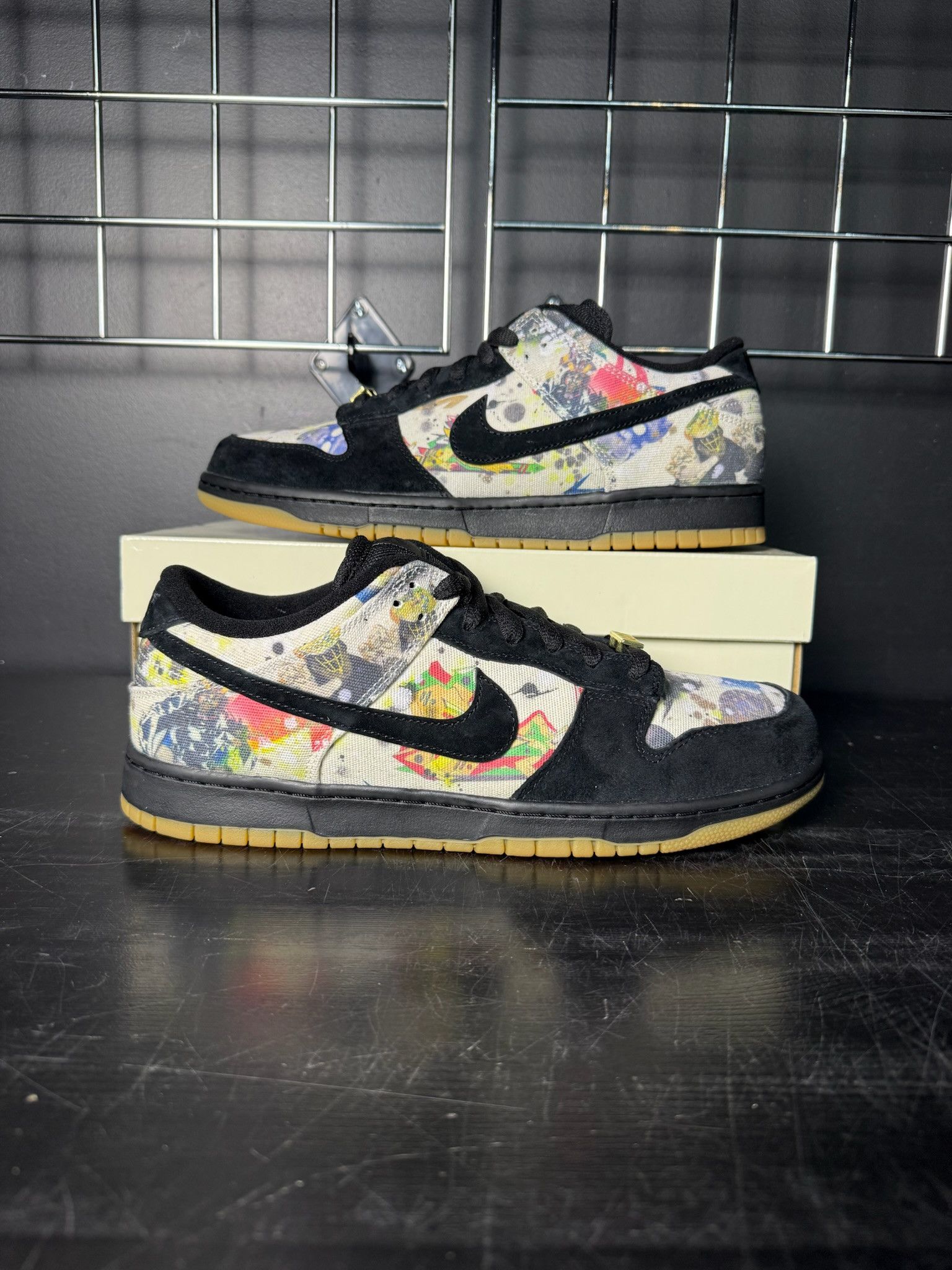 Nike Nike SB Dunk Low x Supreme "Rammellzee" Size US 12 / EU 45 - 1 Thumbnail