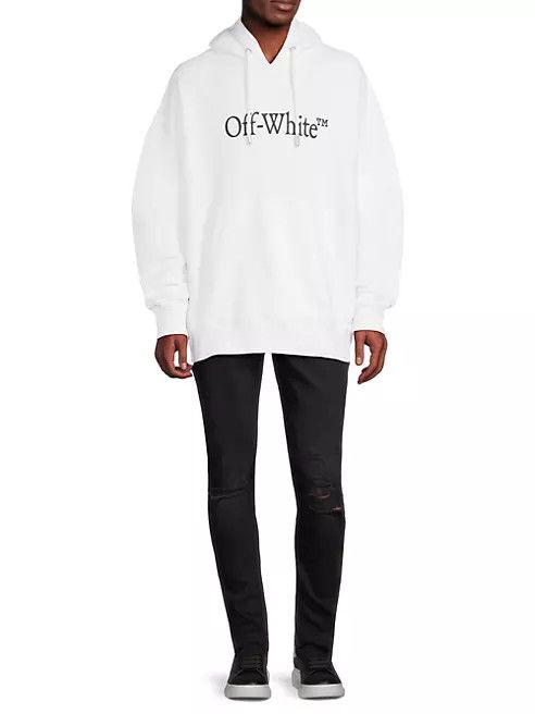Off-White o1w1db10824 From Italy Skate Hoodie in White Size US L / EU 52-54 / 3 - 2 Thumbnail