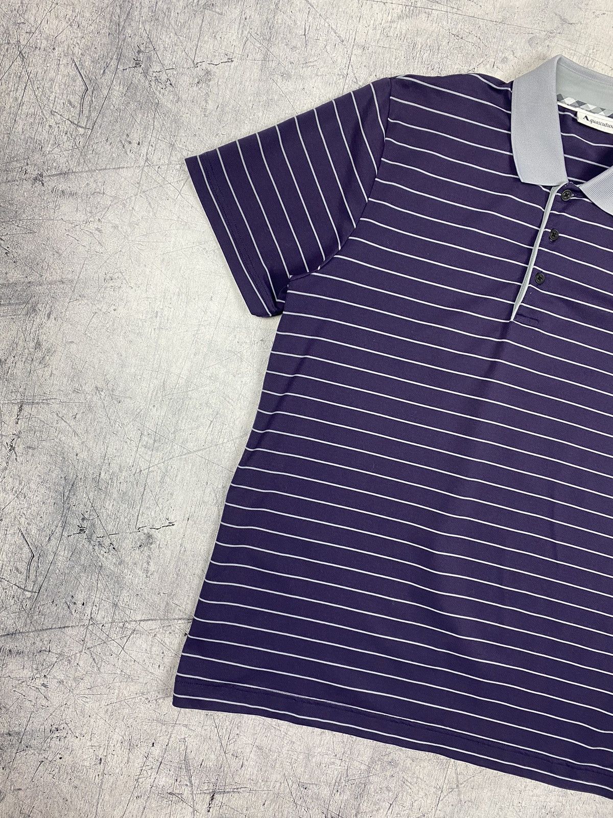 Aquascutum Vintage Aquascutum Designer Striped Polo Shirt Size US M / EU 48-50 / 2 - 3 Thumbnail