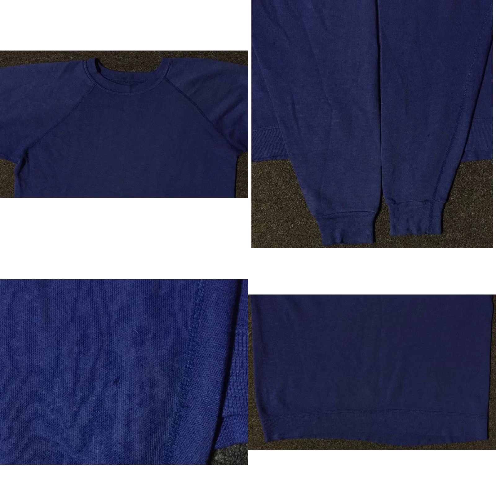 Vintage VINTAGE Military Hoodie XS Blue 70s 80s Distressed Boxy Sweatshirt USA Track Punk Retro 90s Mens XS Size US XS / EU 42 / 0 - 8 Thumbnail