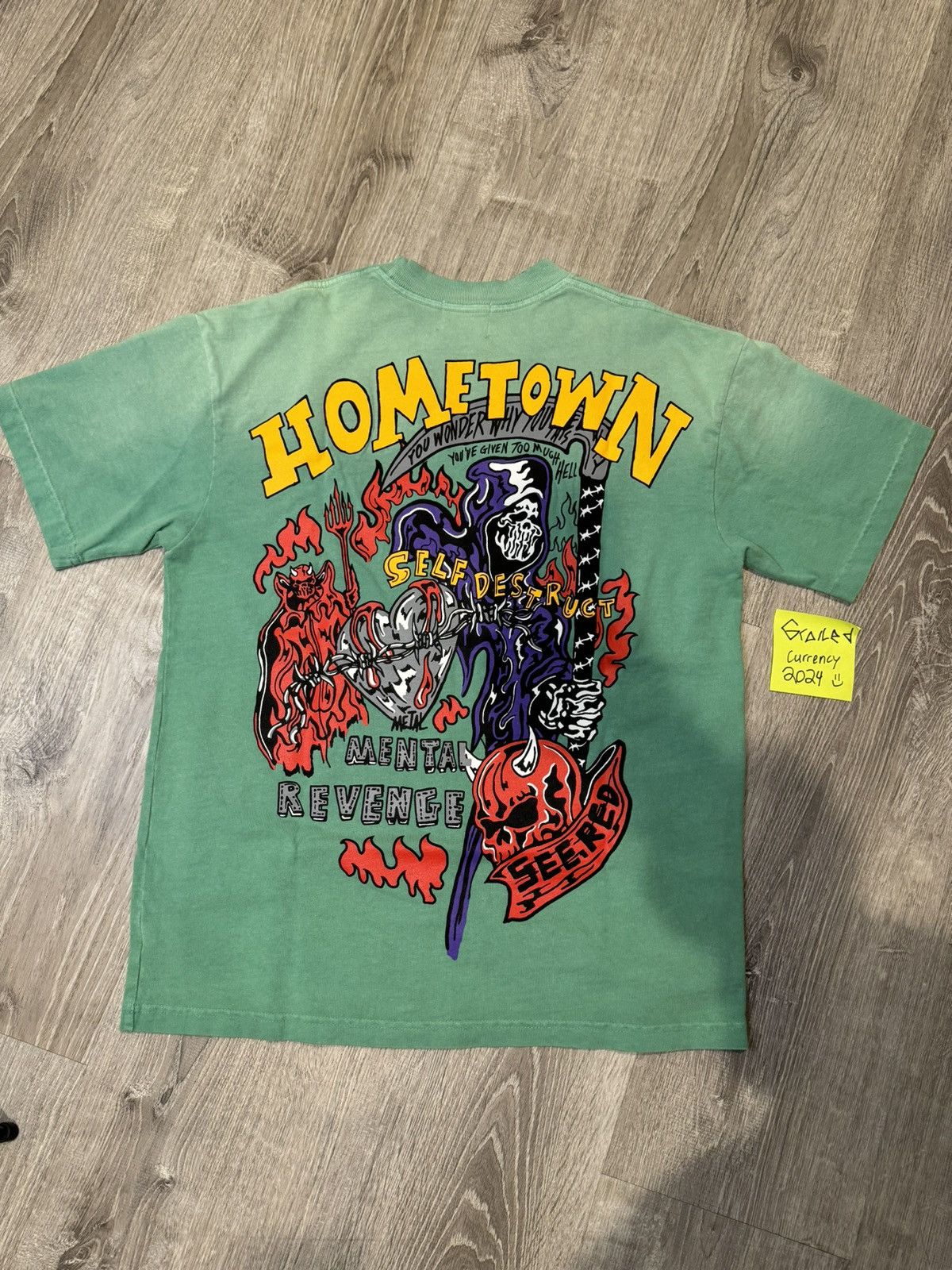Warren Lotas WARREN LOTAS METAL REVENGE HOMETOWN FADED GREEN TSHIRT Size US S / EU 44-46 / 1 - 4 Thumbnail