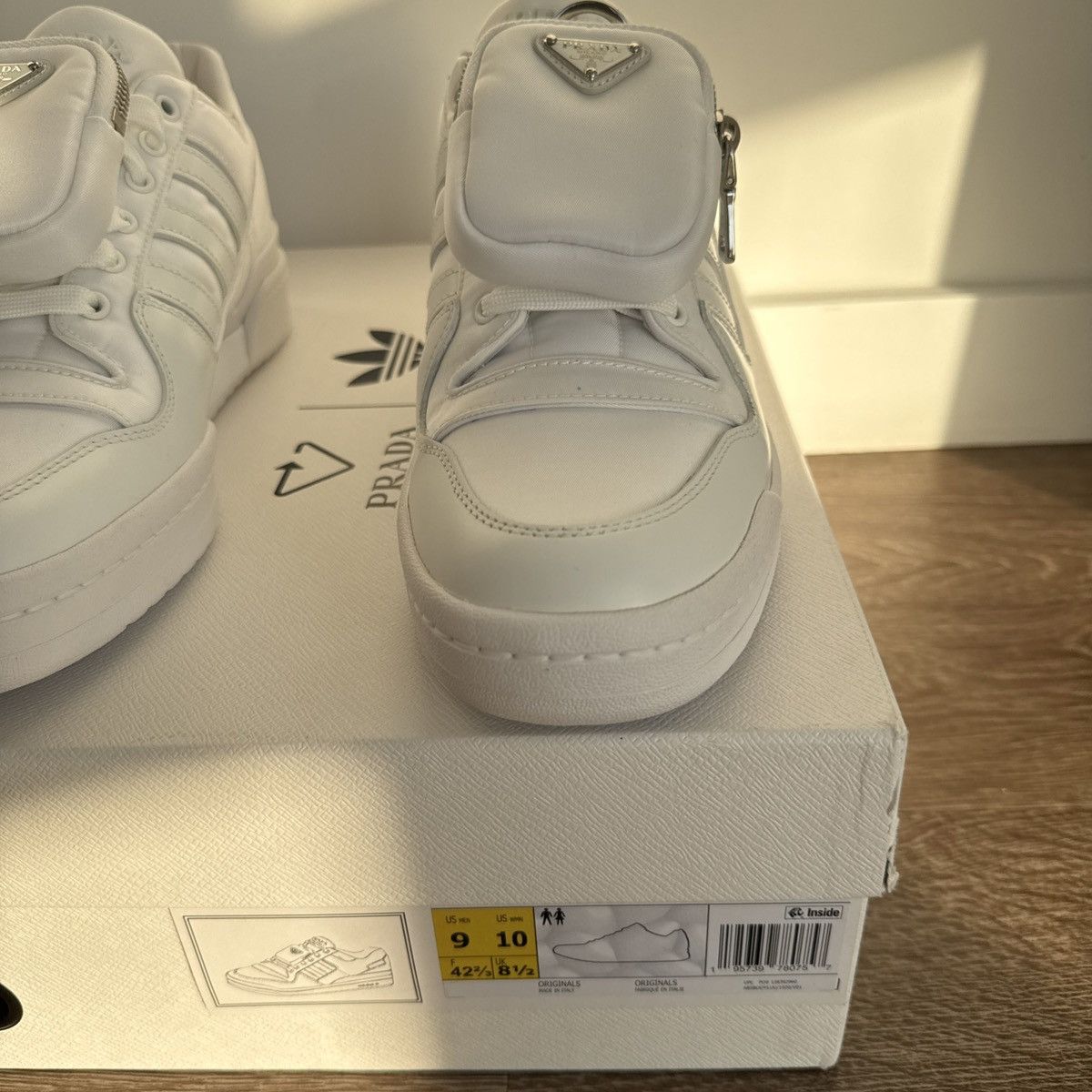 Adidas × Prada Prada adidas Forum Low white Size US 9 / EU 42 - 3 Thumbnail