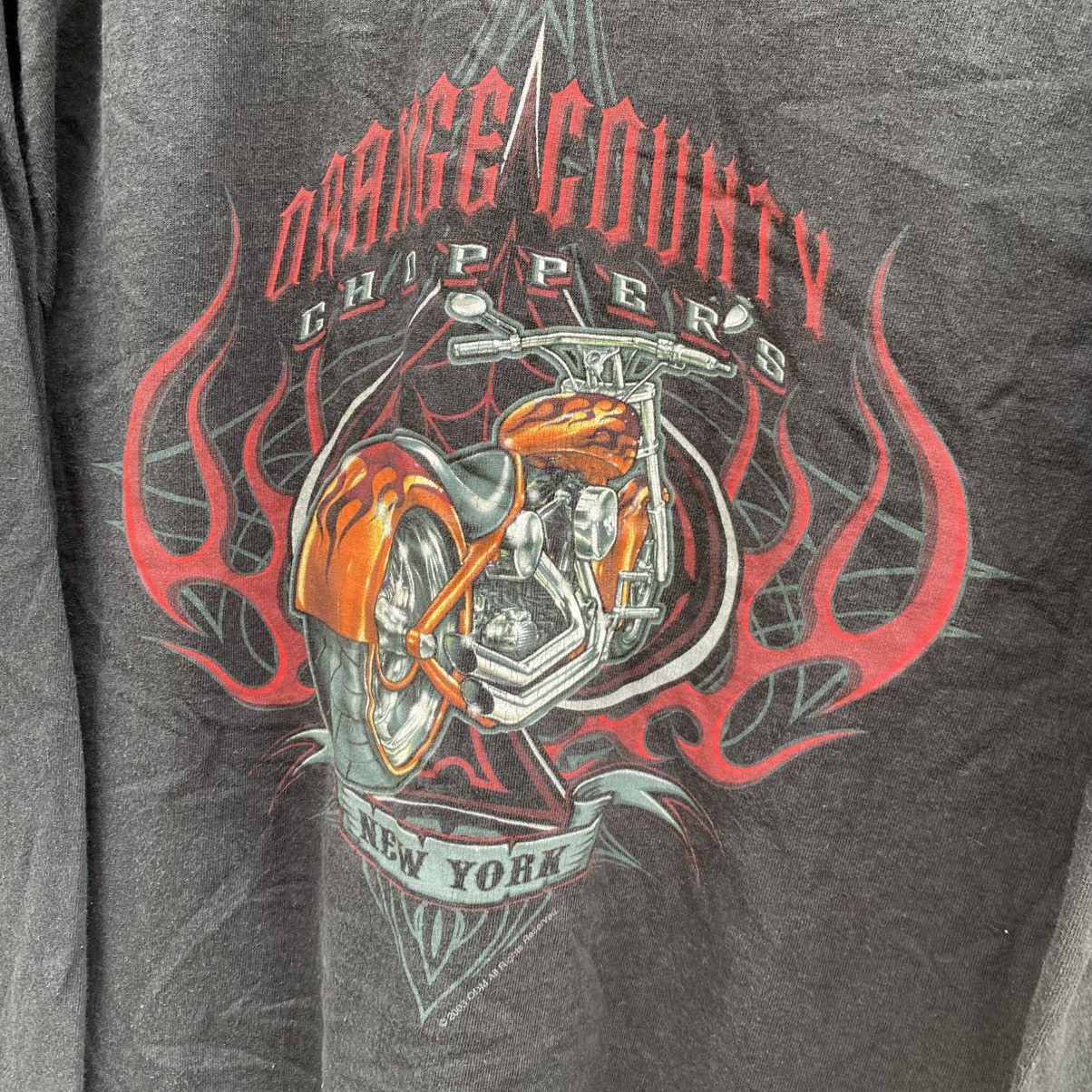 West Coast Choppers Thrashed Faded Vintage Y2k Orange County Choppers L/S Tee Size US L / EU 52-54 / 3 - 4 Thumbnail