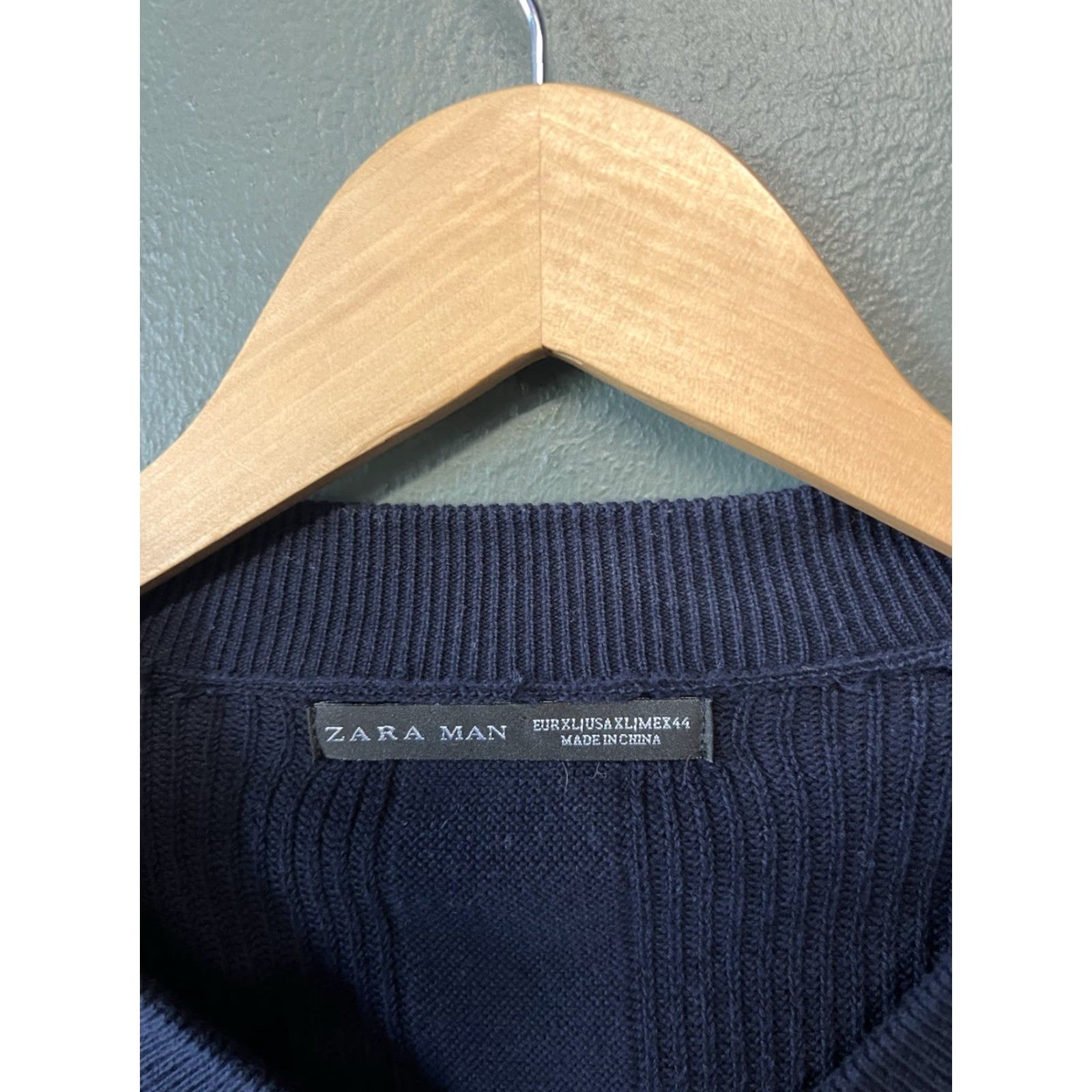 Zara Zara Man Mens Blue Knit Full Zip Sweatshirt XL Size Regular Closure Zip Knit Full Zip Sweatshirt Mens Blue Zara Man XL Size US XL / EU 56 / 4 - 3 Thumbnail
