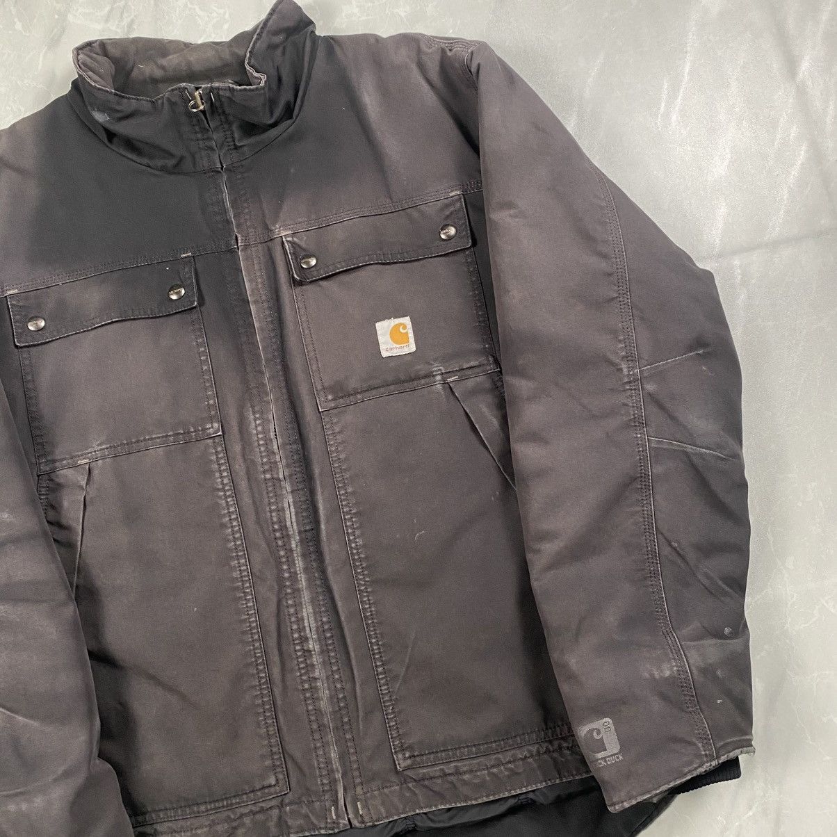 Carhartt Grail Vintage Carhartt Quick Duck Sunfaded Distressed Jacket Size US XL / EU 56 / 4 - 4 Thumbnail