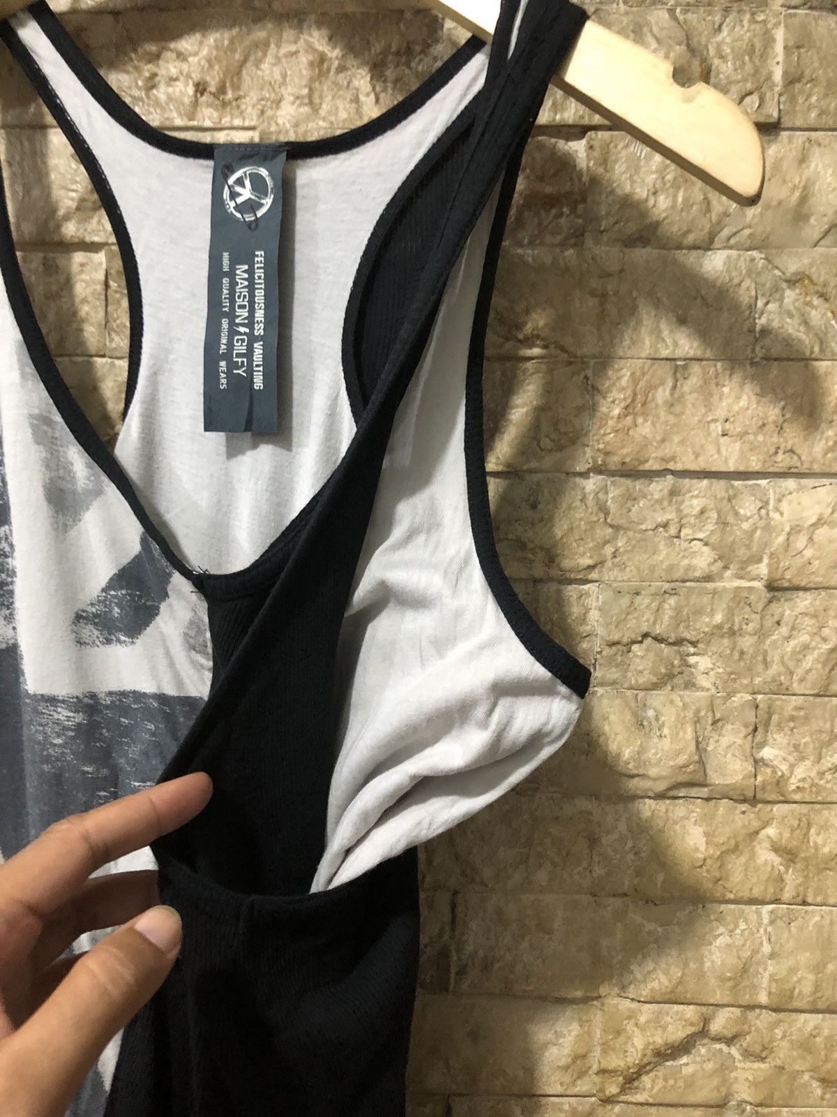 14th Addiction × Beauty Beast × Japanese Brand Y2k Maison Gilfy Double layer Grunge Tanktop Size US M / EU 48-50 / 2 - 3 Thumbnail