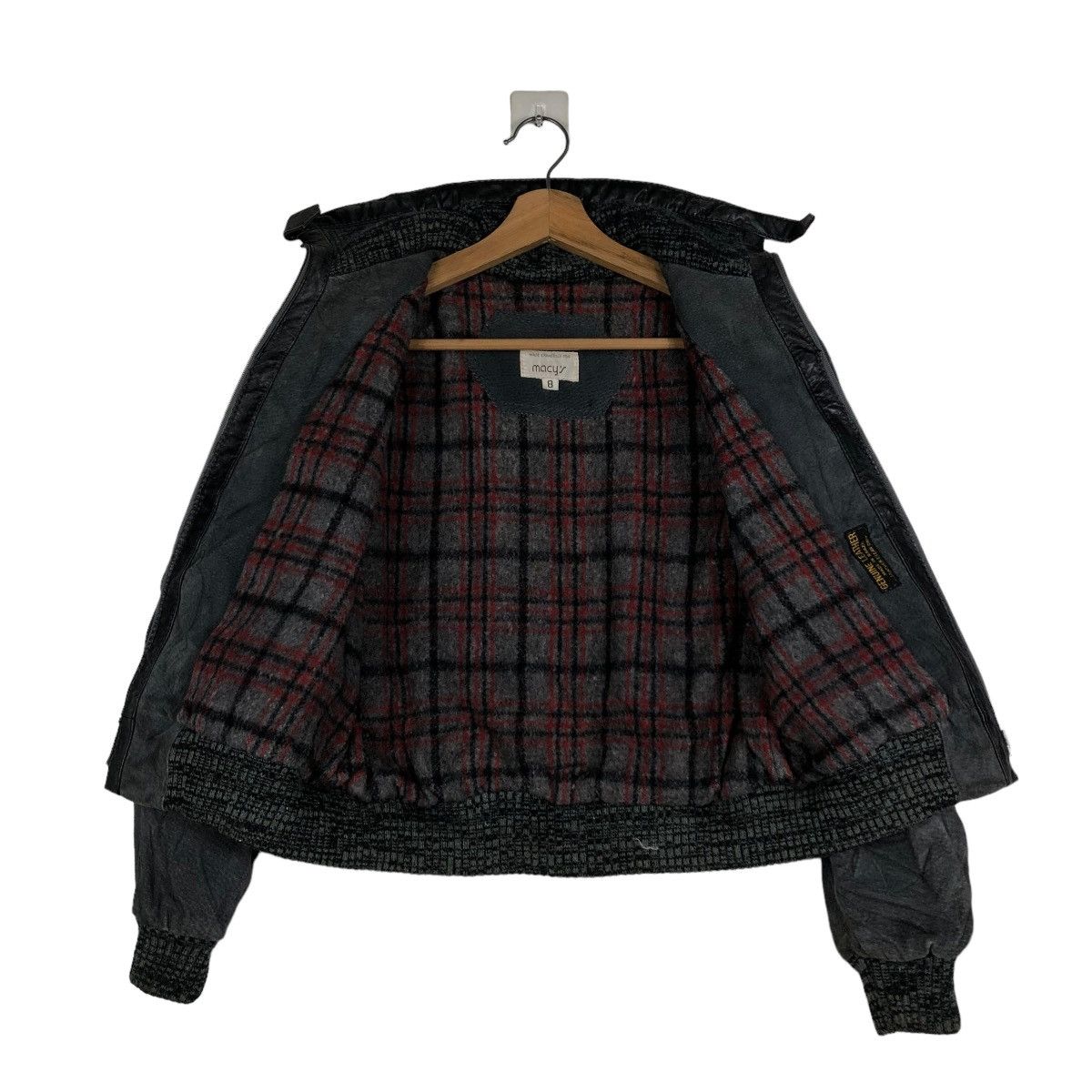 Japanese Brand 🔥VINTAGE GENUINE LEATHER JACKET BLANKET MACY’S BRAZIL Size US M / EU 48-50 / 2 - 15 Thumbnail