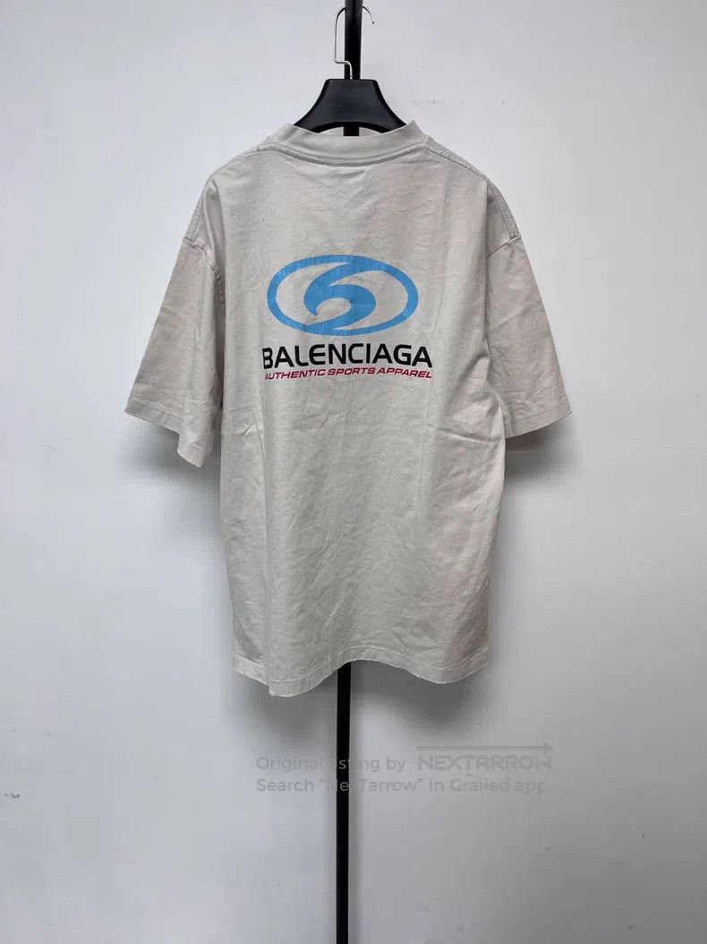 Balenciaga Balenciaga Logo Print Loose Round Neck Short Sleeve T-Shir Size US S / EU 44-46 / 1 - 2 Thumbnail