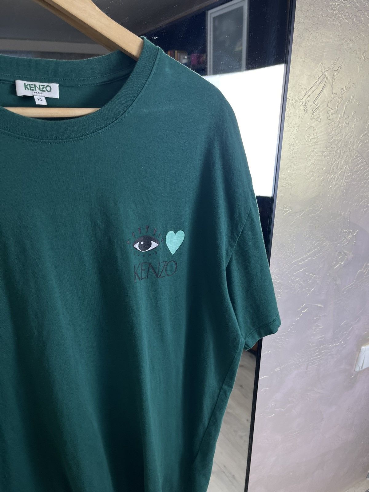 Kenzo Kenzo Paris "Eye & Heart" Graphic Cotton Tee in Teal Green Size US XL / EU 56 / 4 - 3 Thumbnail