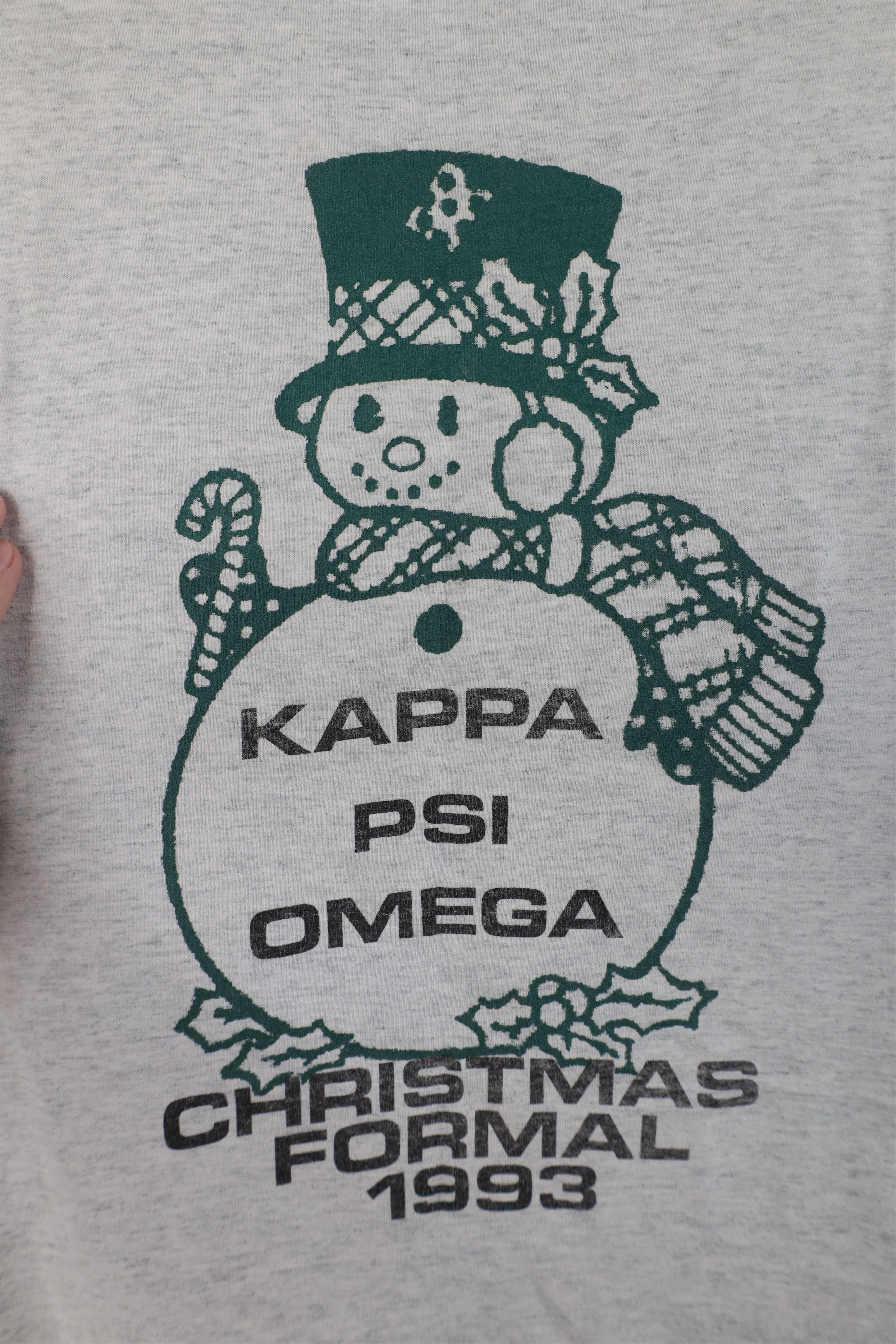 Vintage Vintage 90s Psi Omega Sorority Christmas Formal T-Shirt Size XL / US 12-14 / IT 48-50 - 12 Thumbnail