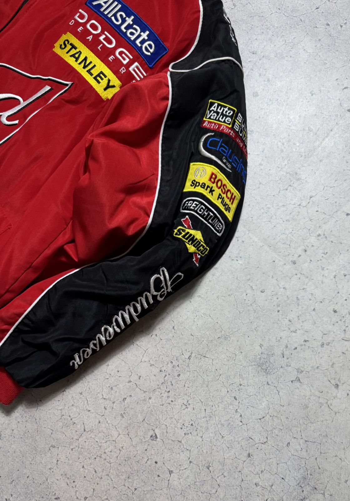 Vintage Bud Racing Nascar Bomber Jacket Size M Red Size US M / EU 48-50 / 2 - 4 Thumbnail