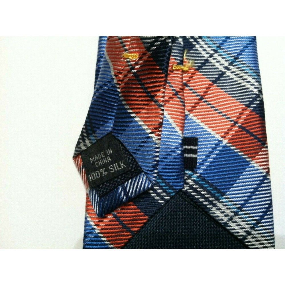Nautica NAUTICA MENS NEW MULTICOLOR 100%SILK PLAID TIE WIDTH: 3 1/4" Size ONE SIZE - 3 Thumbnail