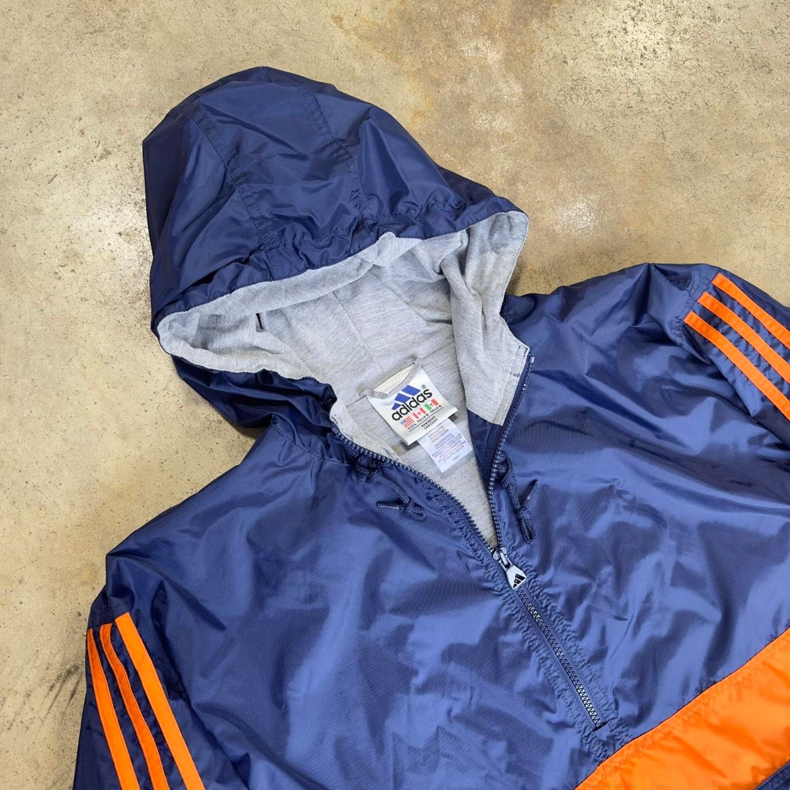 Adidas × Vintage Vintage Blue Adidas Light Running Shell Jacket Size US XL / EU 56 / 4 - 4 Thumbnail