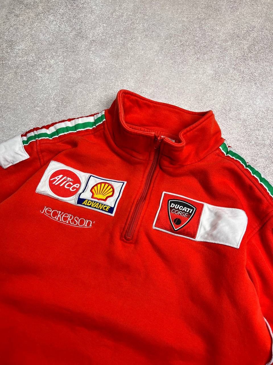 Ducati Vintage Ducati Corse Racing F-1 Quarter Zip Sweatshirt Y2K Size US XL / EU 56 / 4 - 3 Thumbnail