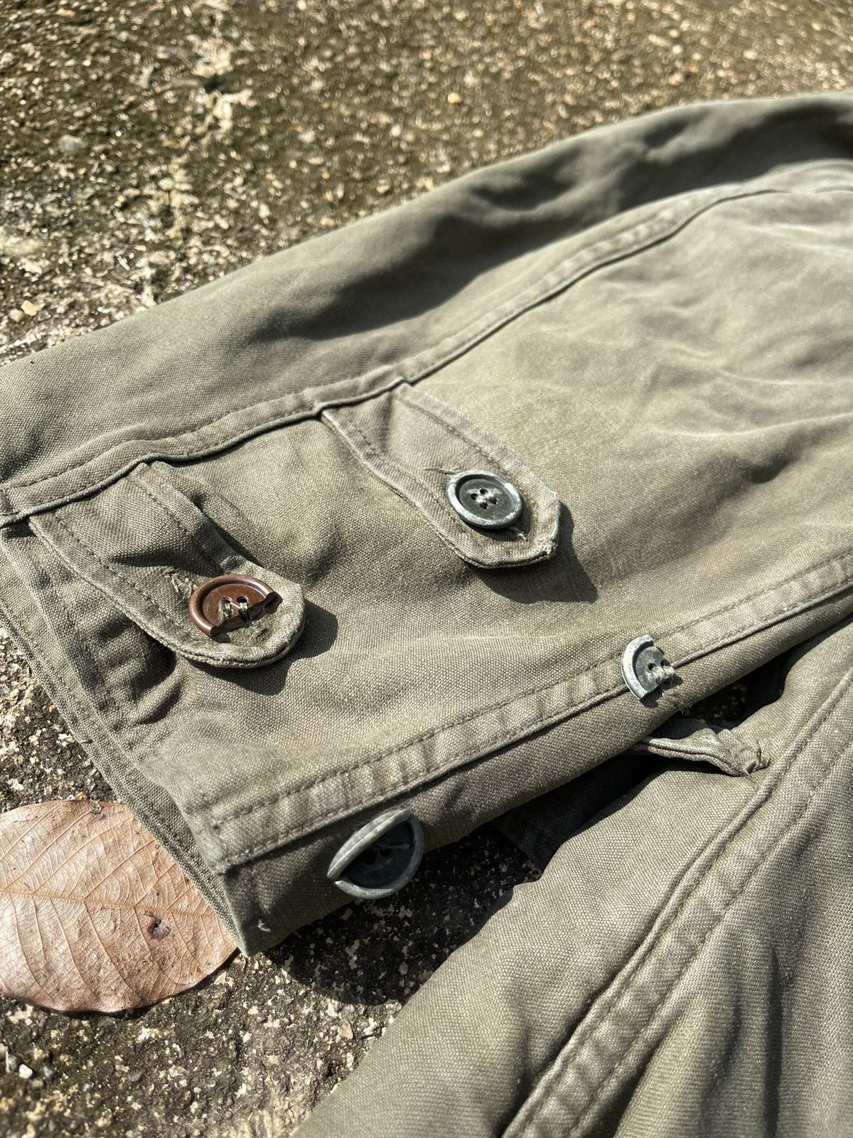 Vintage Vintage German Military M-65 Field Jacket (Faded Olive) Size US XL / EU 56 / 4 - 12 Thumbnail