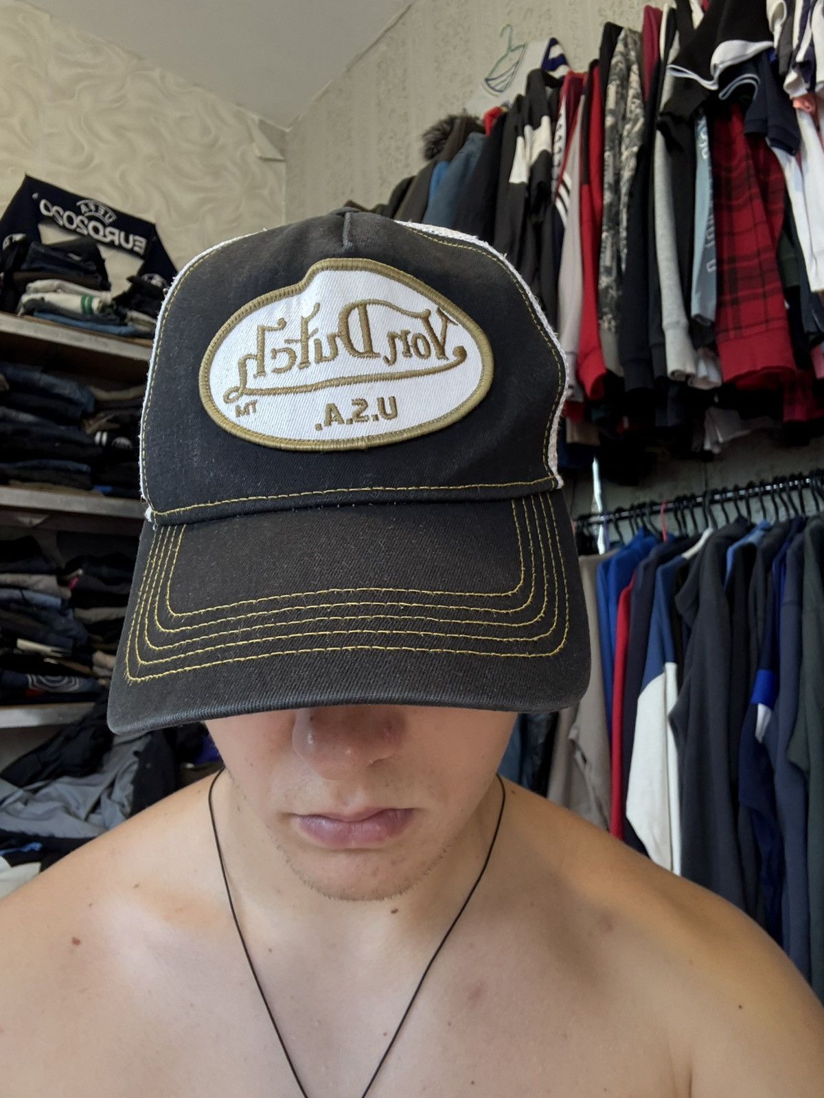 Von Dutch Vintage Von Dutch USA trucker cap hat Y2K Size ONE SIZE - 14 Thumbnail