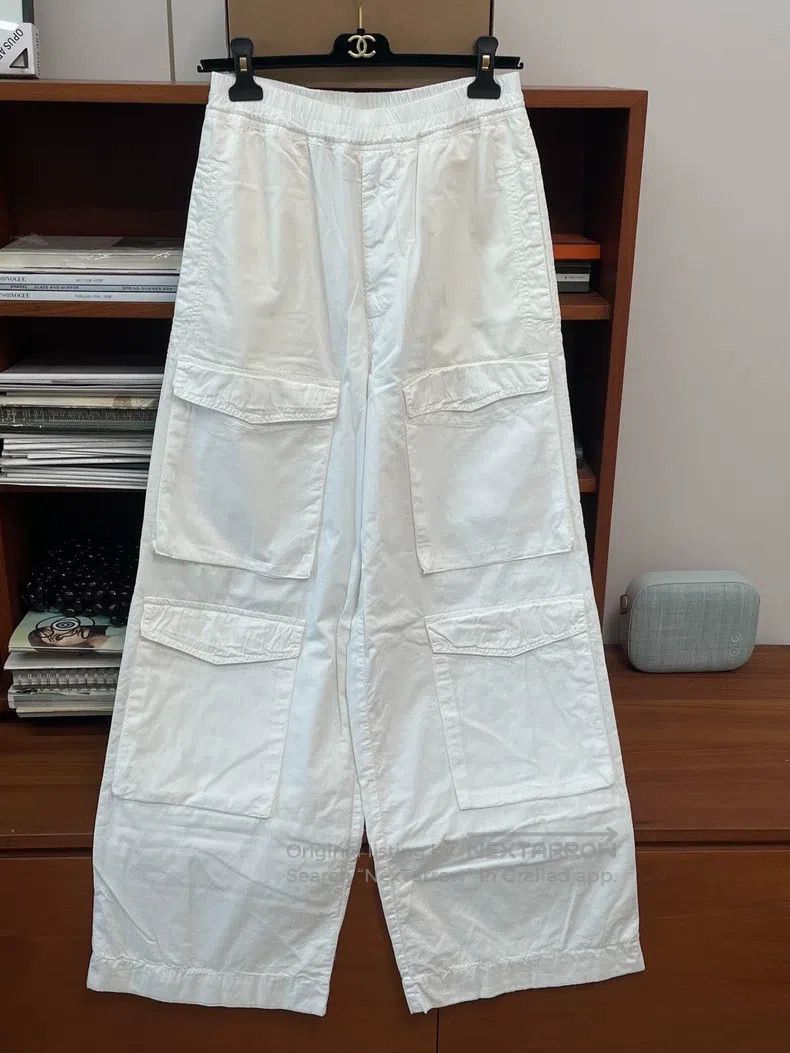 Dries Van Noten Dries Van Noten White Cargo Pants Size 35" - 1 Thumbnail