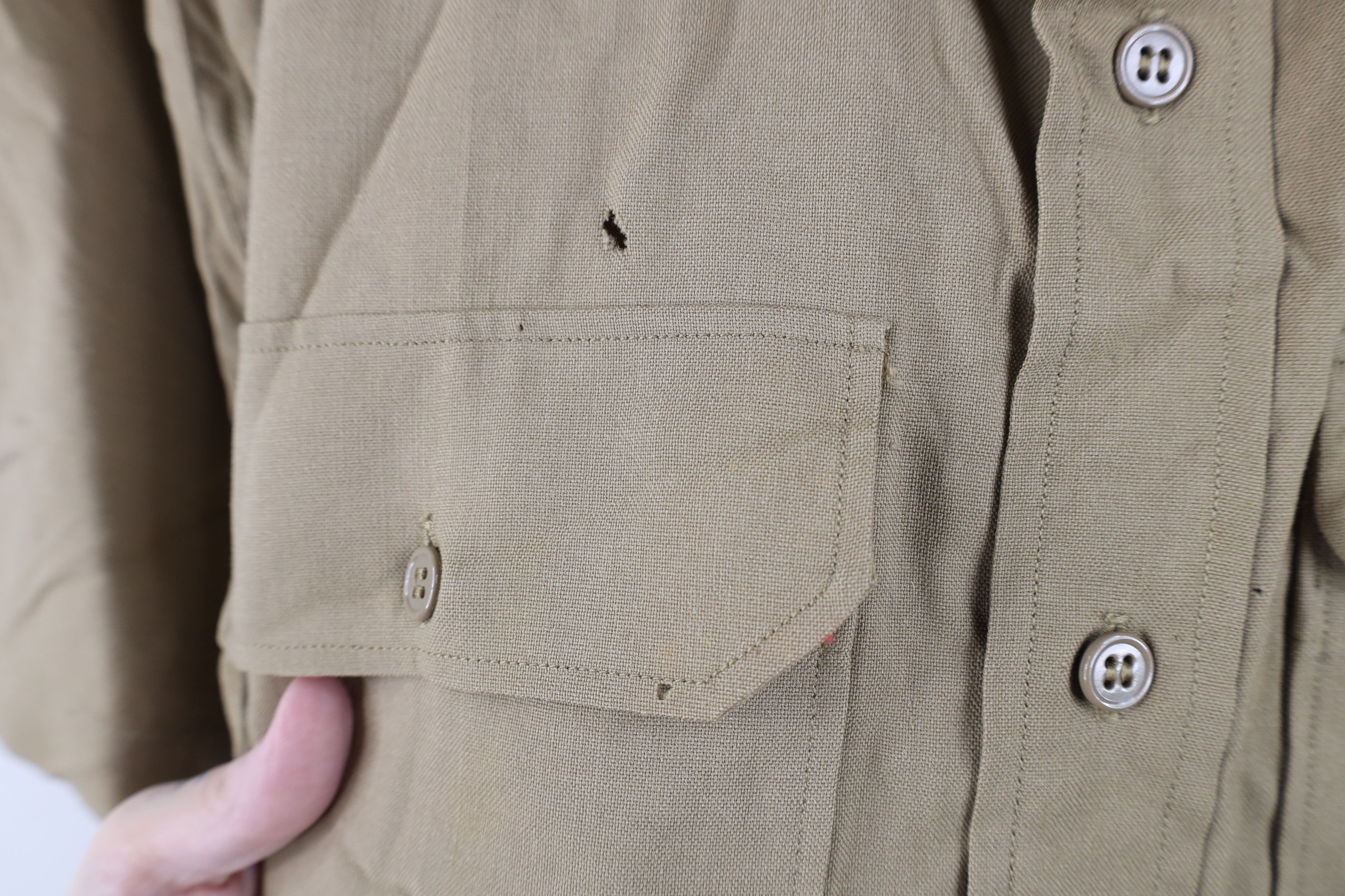 Vintage Vintage 40s World War II Military Field Button Shirt Size US M / EU 48-50 / 2 - 4 Thumbnail