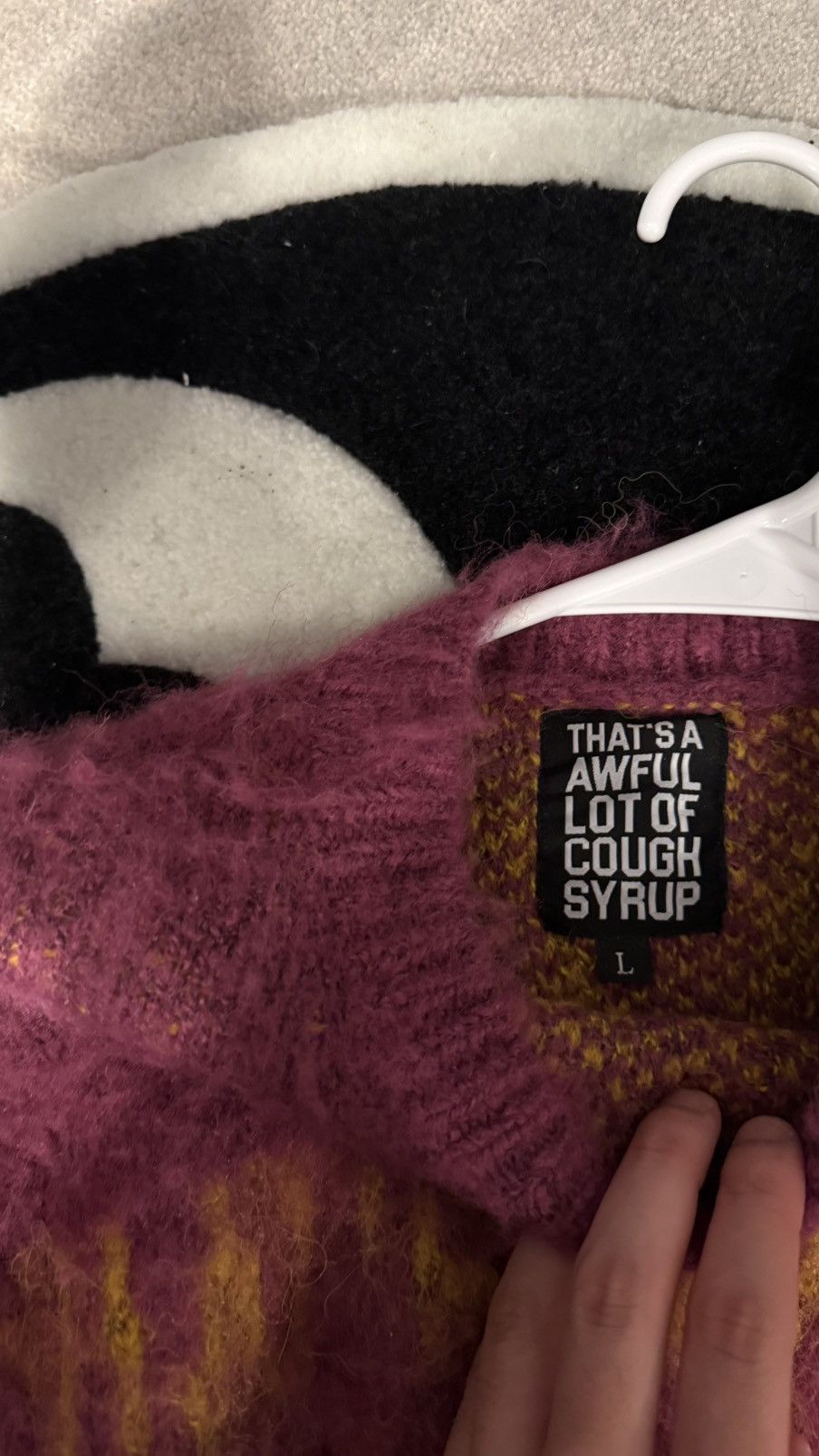 Awful Lot of Cough Syrup Awful Lot of Cough Syrup Mohair Crewneck Size US L / EU 52-54 / 3 - 3 Thumbnail