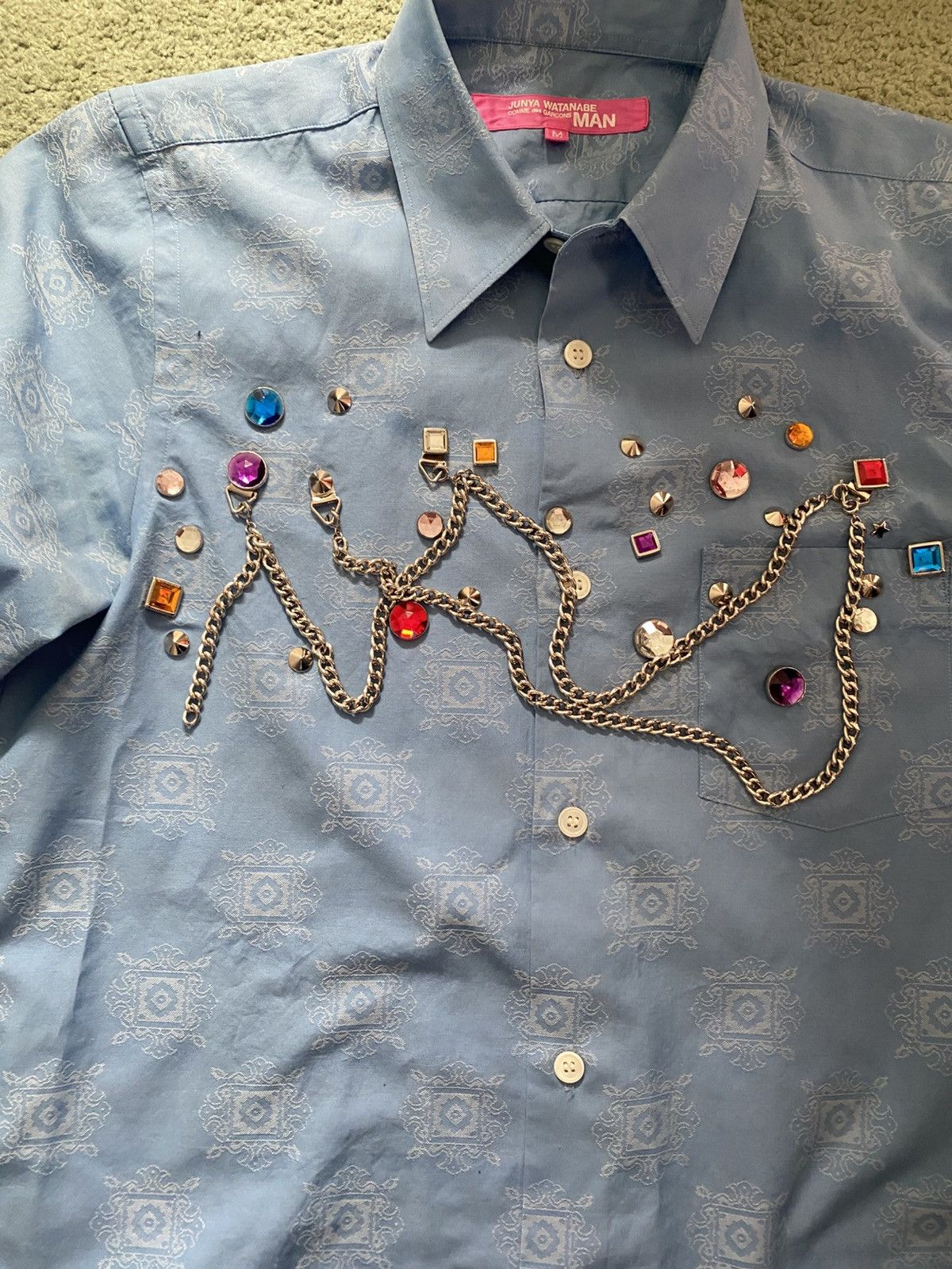 人気 ブランド チェック Junya × Garcons des Comme Watanabe Studded Watanabe Junya トップス