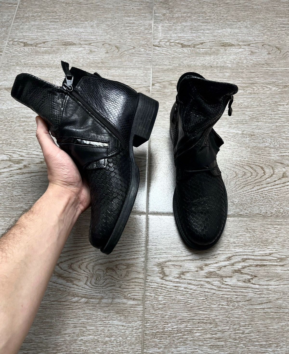 Guidi Python Leather A.S 98 Style Biker Guidi Style Boots 90s Size US 8 / IT 38 - 14 Thumbnail