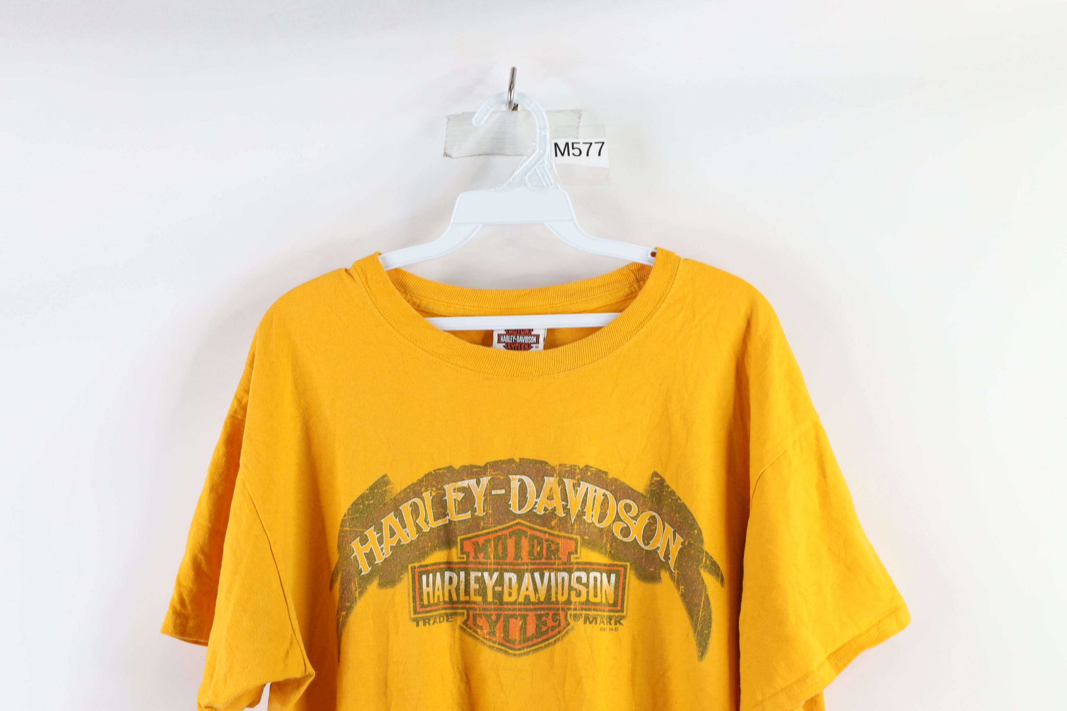 Harley Davidson × Vintage Harley Davidson Spell Out Big Logo Short Sleeve T-Shirt Size US L / EU 52-54 / 3 - 2 Thumbnail