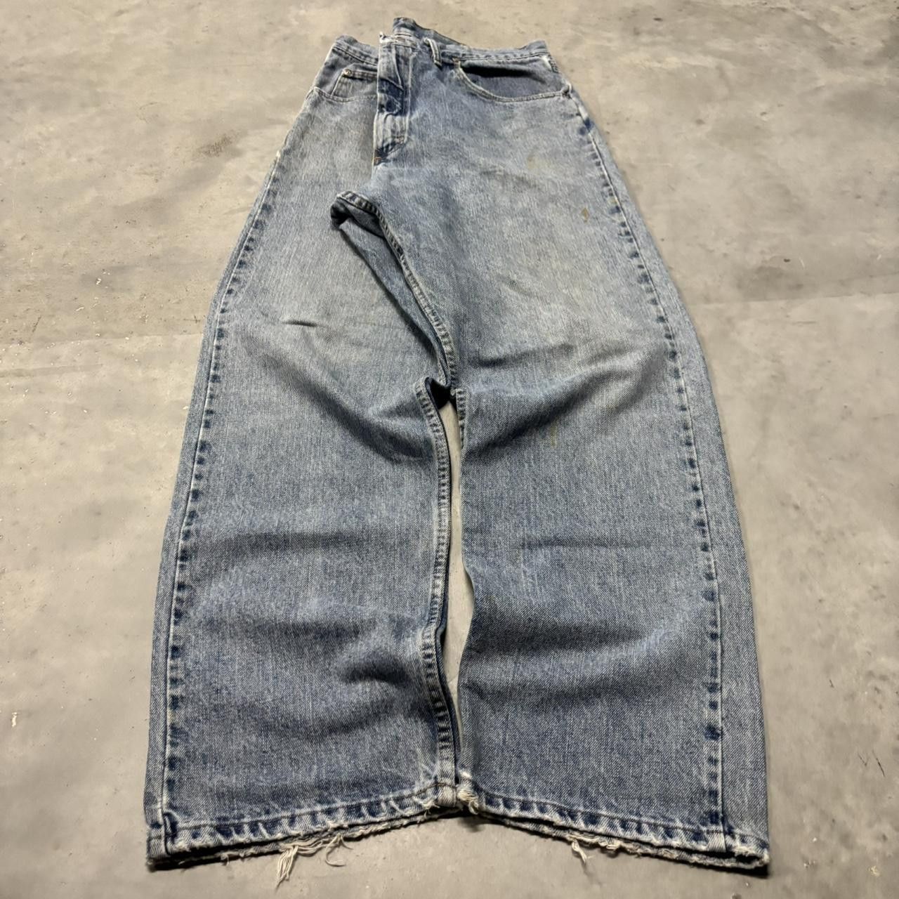 Japanese Brand × Vintage Crazy Vintage Y2K/2000s Grunge Medium Wash Skater Denim Jeans! Size US 34 / EU 50 - 3 Thumbnail