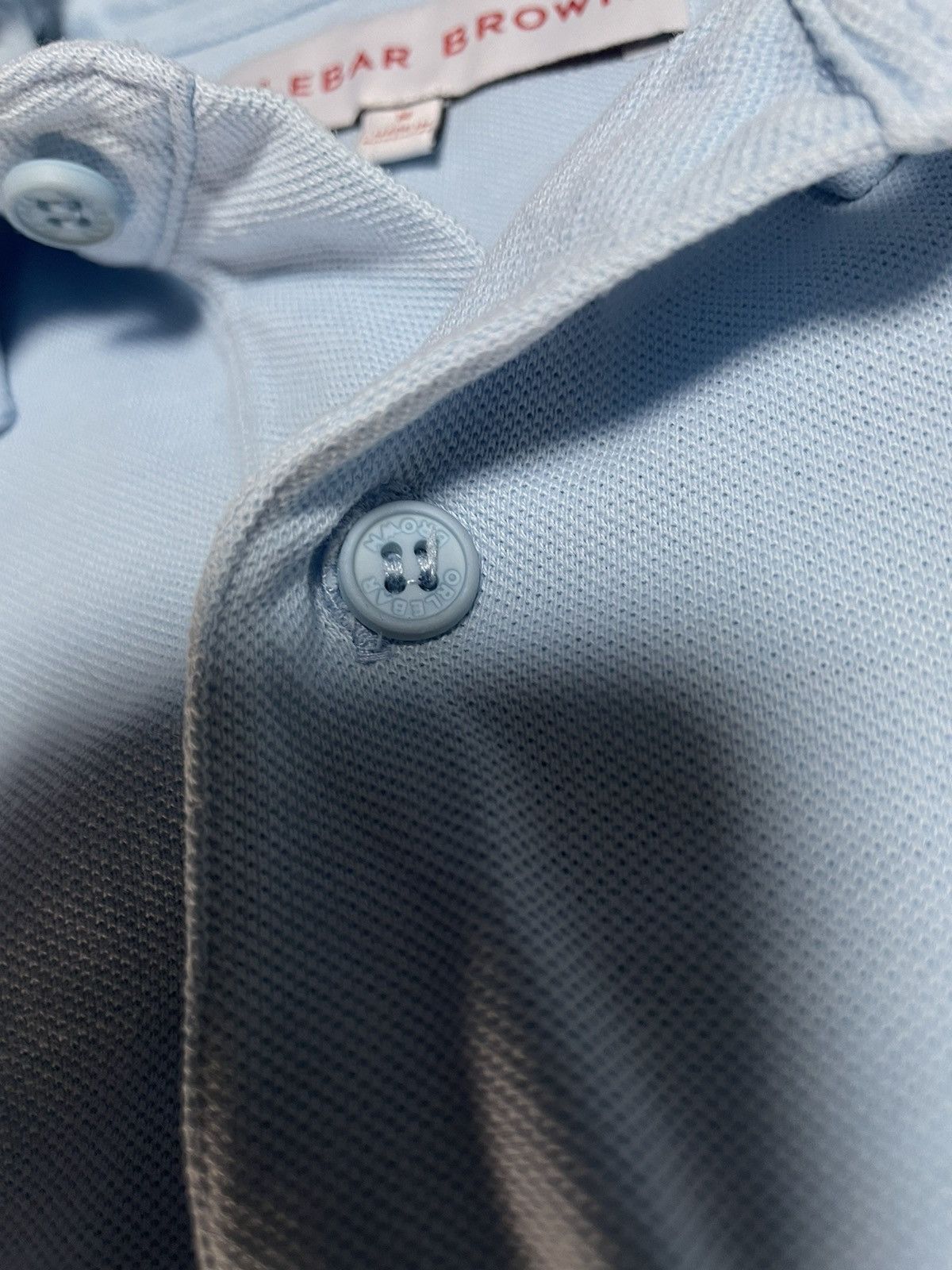 Orlebar Brown Orlebar Brown Tailored Fit Sky Cotton Pique Polo M Size US M / EU 48-50 / 2 - 7 Thumbnail