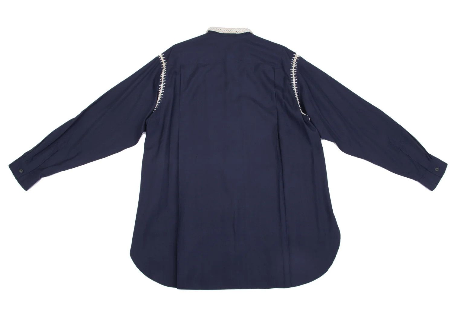 Yohji Yamamoto Yohji Yamamoto Crochet Lace Panel Shirt Size US M / EU 48-50 / 2 - 10 Thumbnail