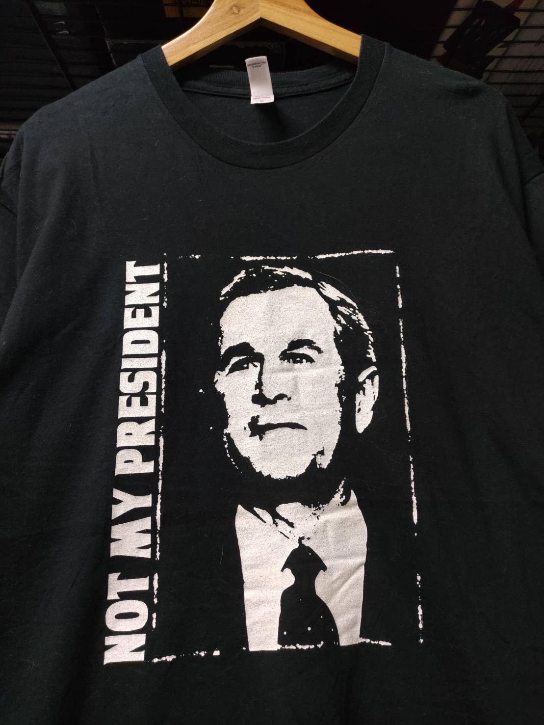 Band Tees Vtg 00's " Not My President ” Fat Wreck Chords T-Shirt Size US XL / EU 56 / 4 - 1 Thumbnail