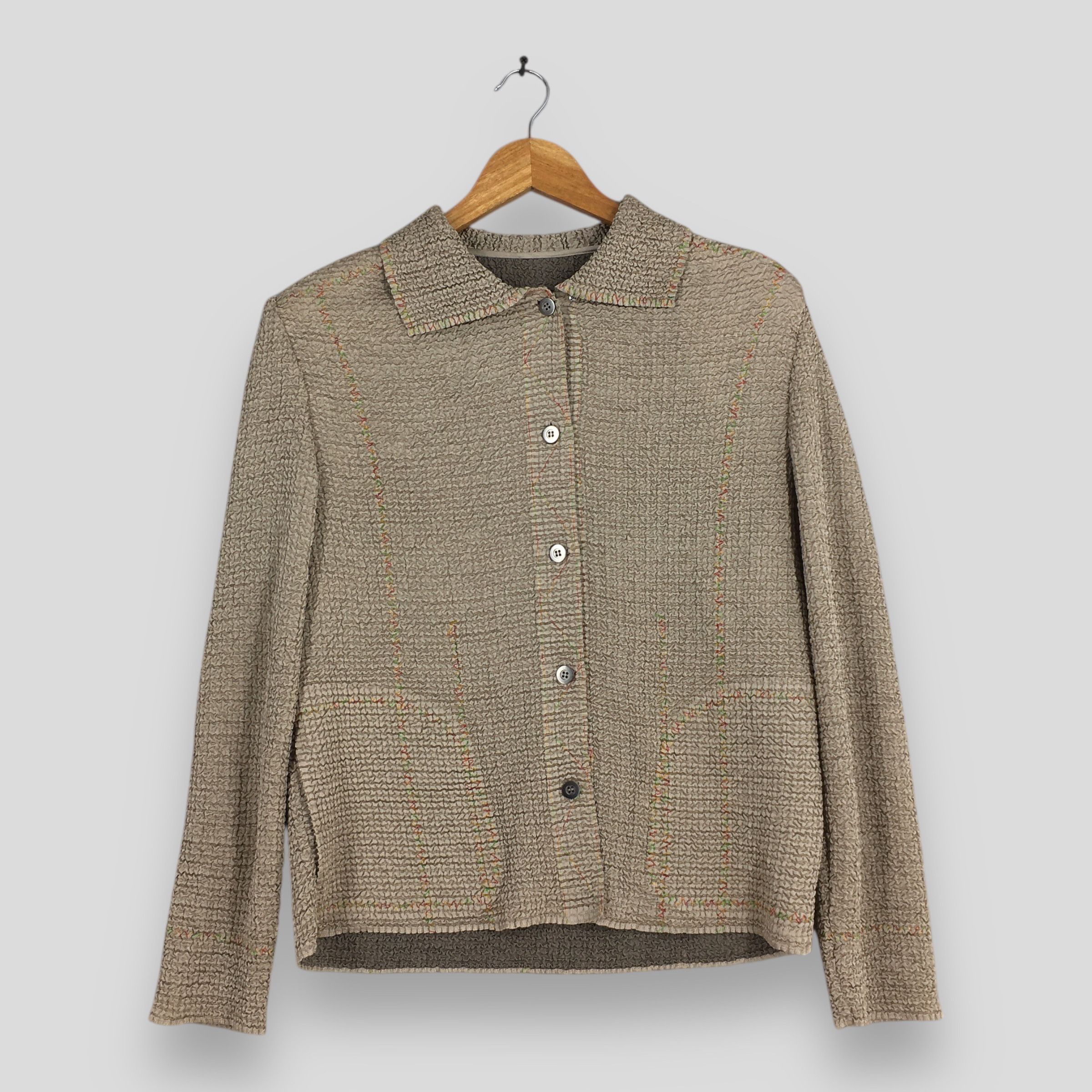 Vintage Vintage Japanese Casual Inspired Women Pleated Blouse Large Size L / US 10 / IT 46 - 1 Thumbnail