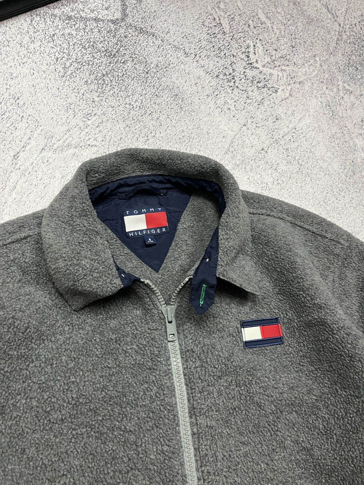 Tommy Hilfiger Vintage 90’s Tommy Hilfiger Teddy Fleece Bomber Jacket Rare Size US S / EU 44-46 / 1 - 6 Thumbnail