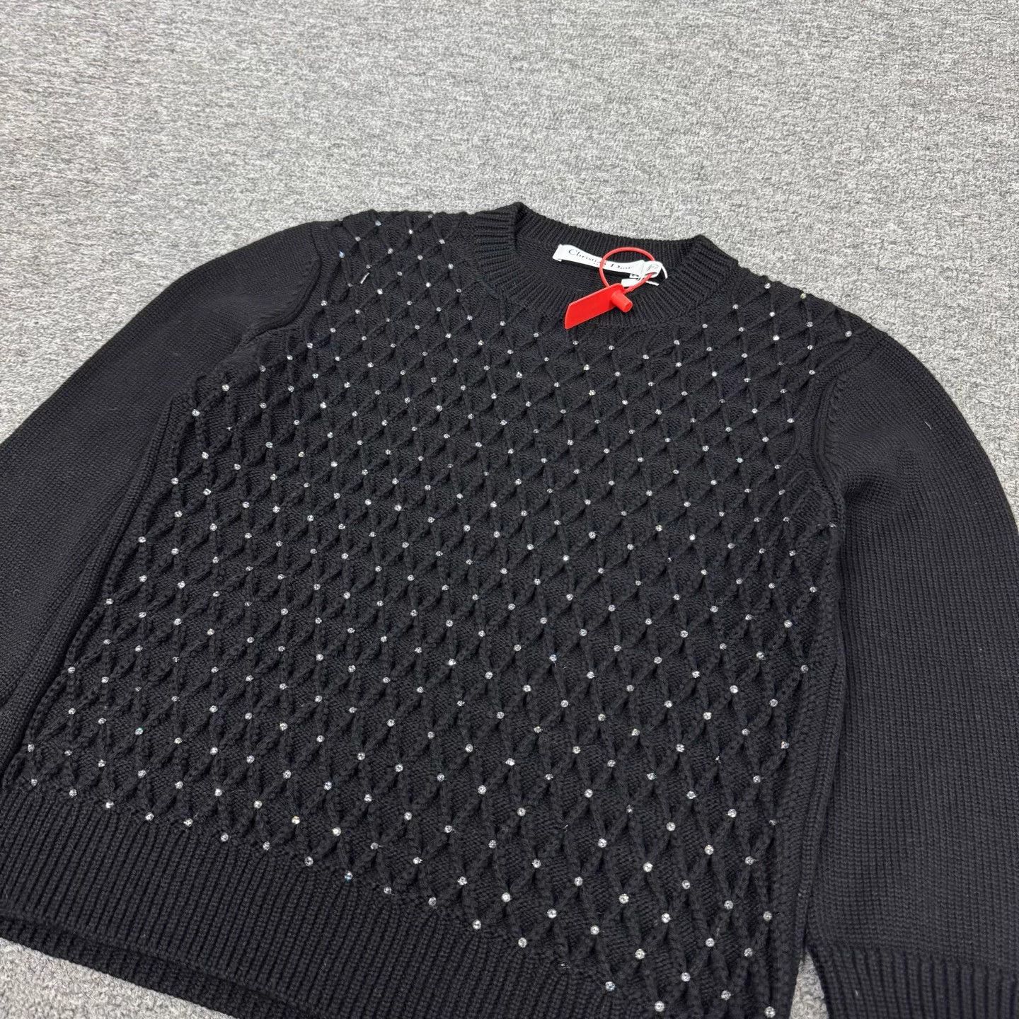 Dior Dior 100% Wool Argyle Lurex Sweater 38 Size S / US 4 / IT 40 - 3 Thumbnail