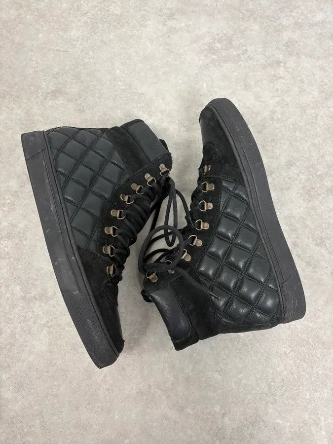 Marc Jacobs Marc Jacobs Black Quilted High-Top Leather Sneaker Size US 8.5 / EU 41-42 - 6 Thumbnail