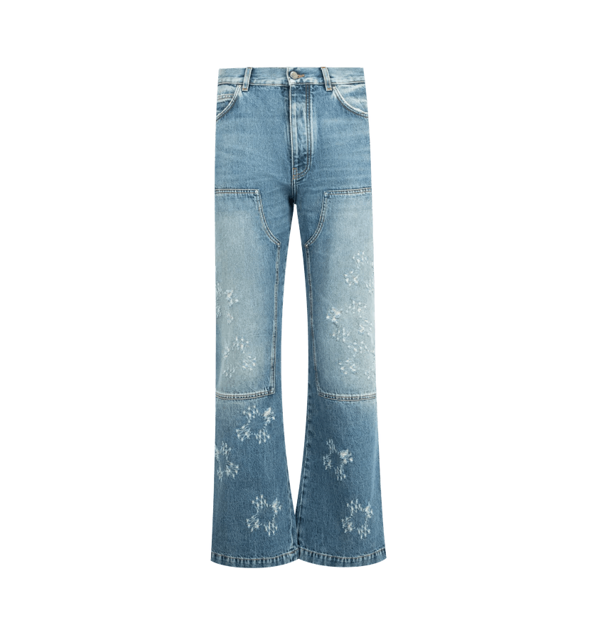 Amiri o1h1sh10526 Ma Quad Carpenter Jean Size US 32 / EU 48 - 1 Thumbnail