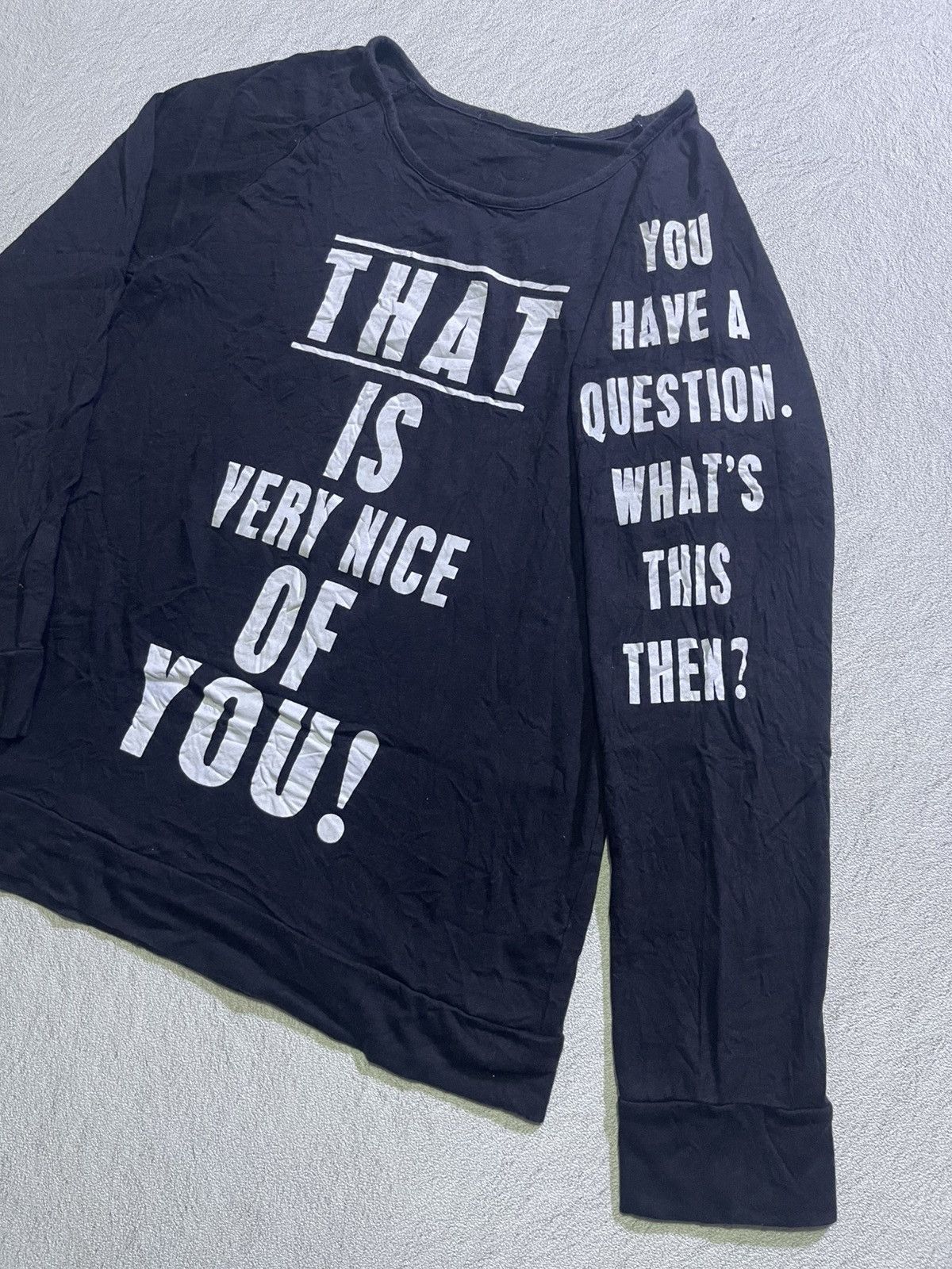 Hysteric Glamour Y2K LONG SLEEVE TSHIRT WITH WRITING MOTIF IFSIXWASNINE STYLE Size US M / EU 48-50 / 2 - 2 Thumbnail