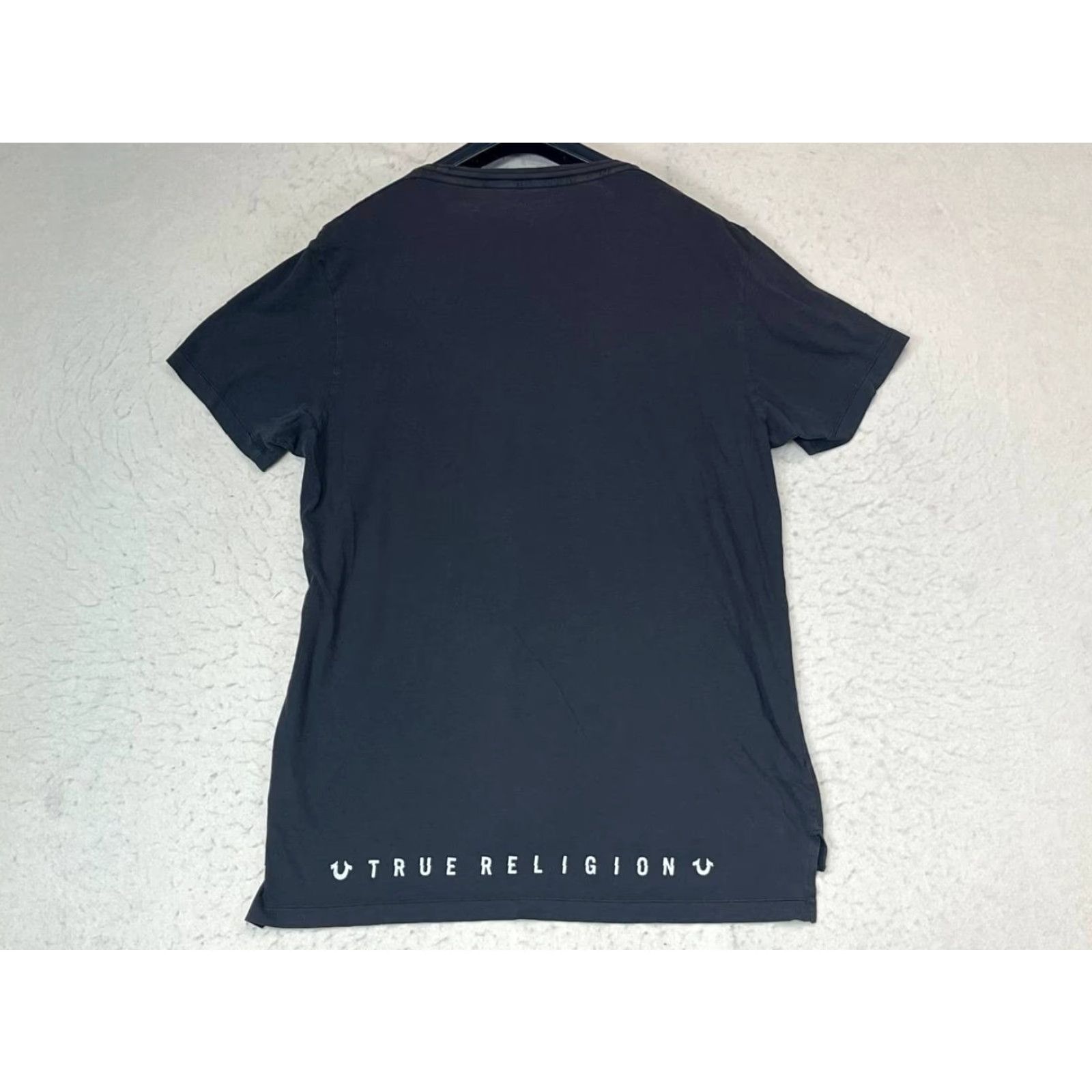 True Religion VINTAGE True Religion Shirt Mens XL Black Short Sleeve Crew Neck Faded Logo Cotton Regular T-Shirt Casual Size US XL / EU 56 / 4 - 2 Thumbnail