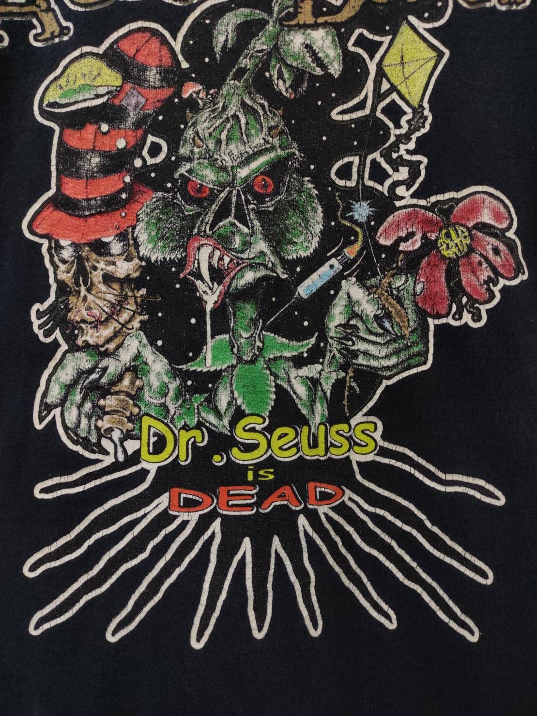 Band Tees Vtg 00's Acid Bath "Dr. Seuss is Dead" Single Promo T-Shirt Size US L / EU 52-54 / 3 - 4 Thumbnail