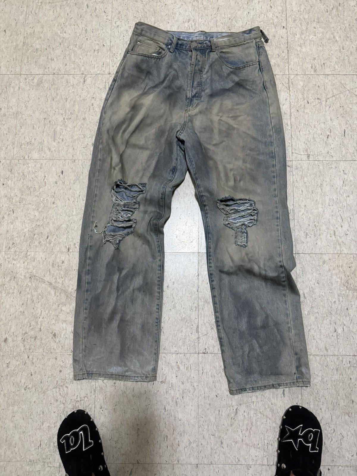 Other Blue Distressed Denim Size US 34 / EU 50 - 1 Preview