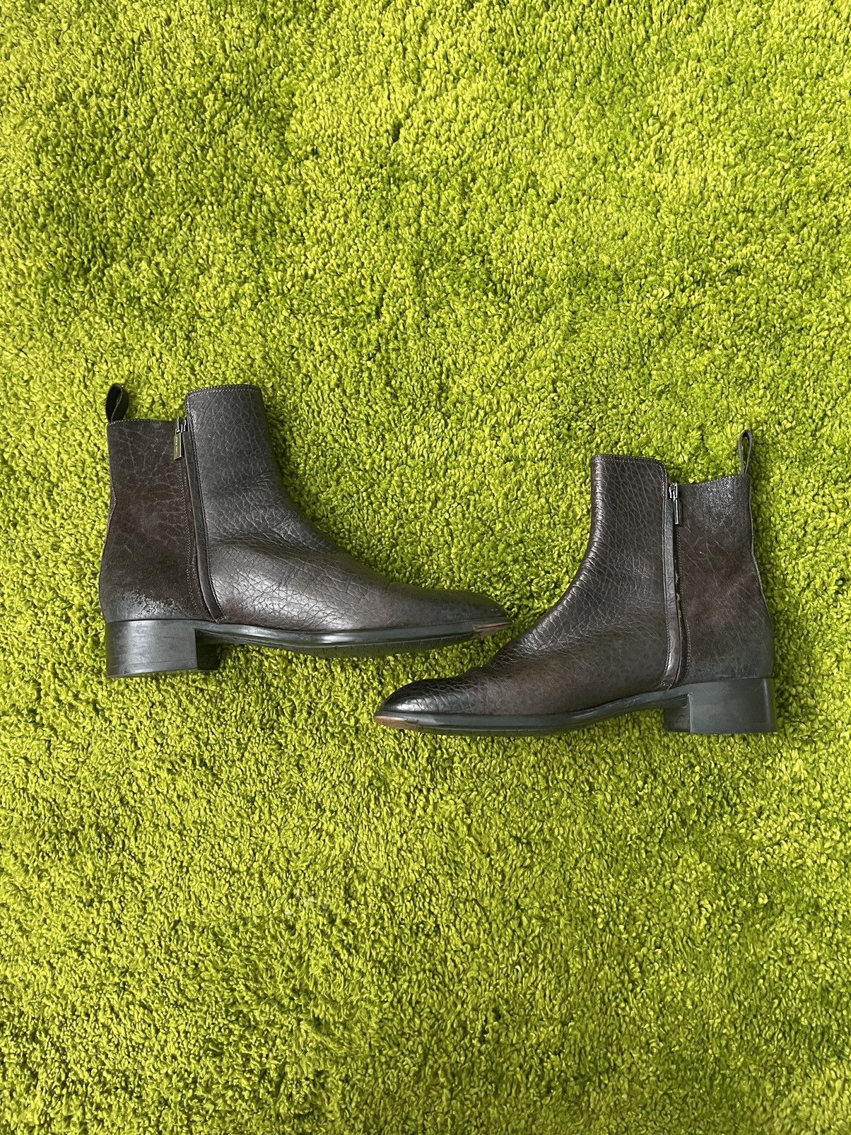 Genuine Leather × Santoni Santoni real leather side zip boots Size US 8 / IT 38 - 5 Thumbnail