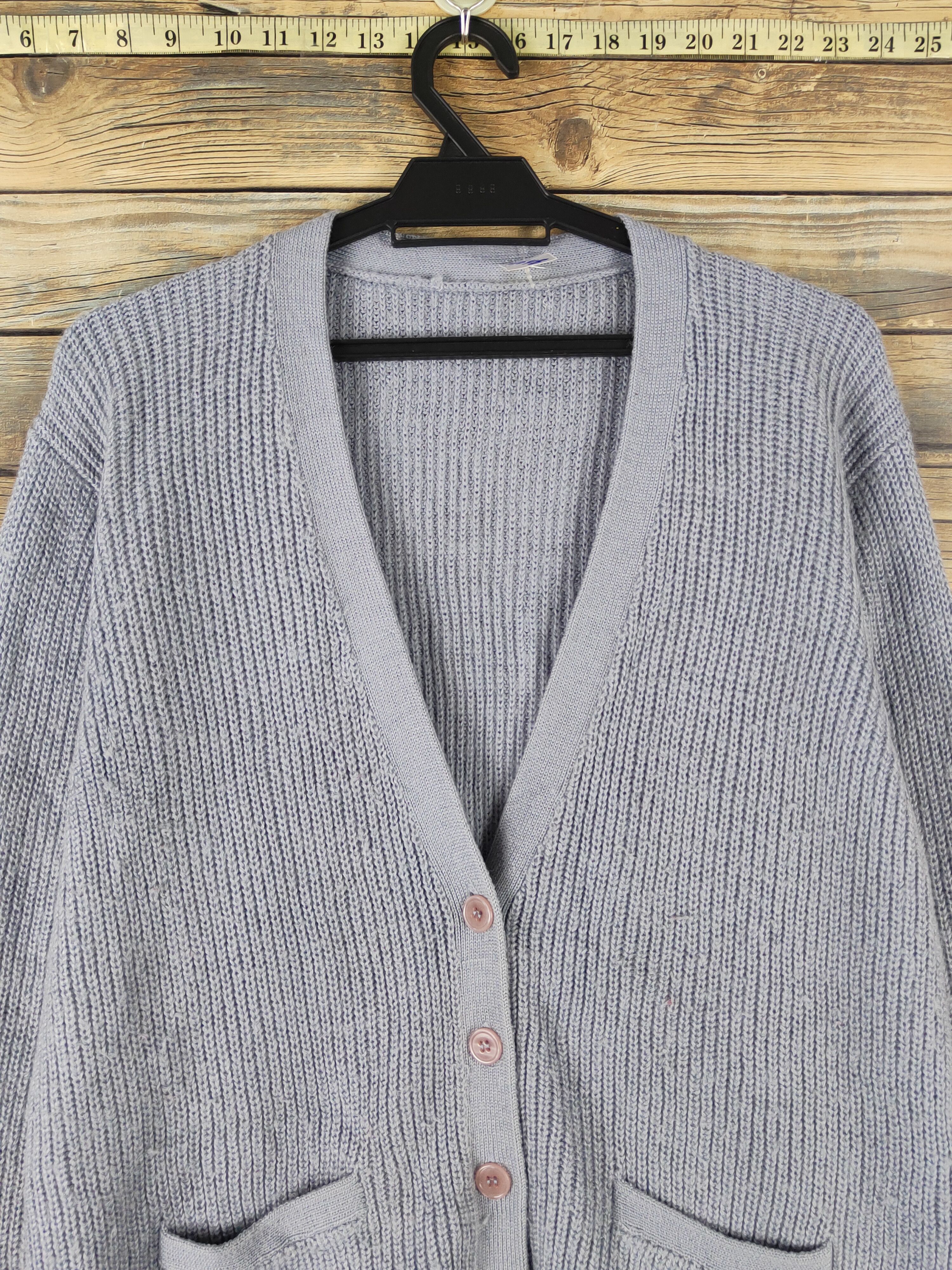 Homespun Knitwear Japanese Brand Blue Knitwear Cardigan #W1648 Size M / US 6-8 / IT 42-44 - 2 Thumbnail